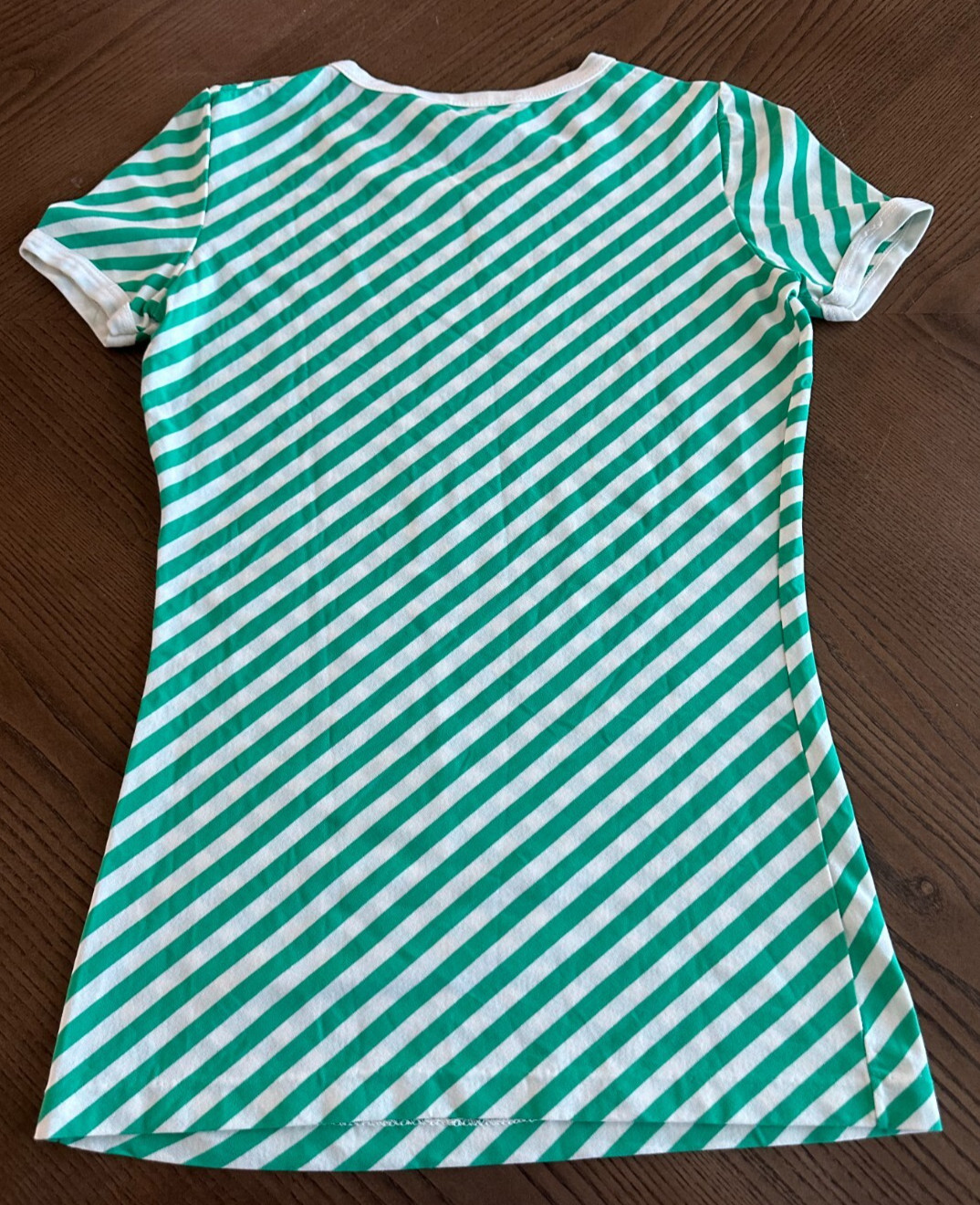 Vtg Herman Geist Whisper Stretch Golf Green White Striped Shirt Size S Small