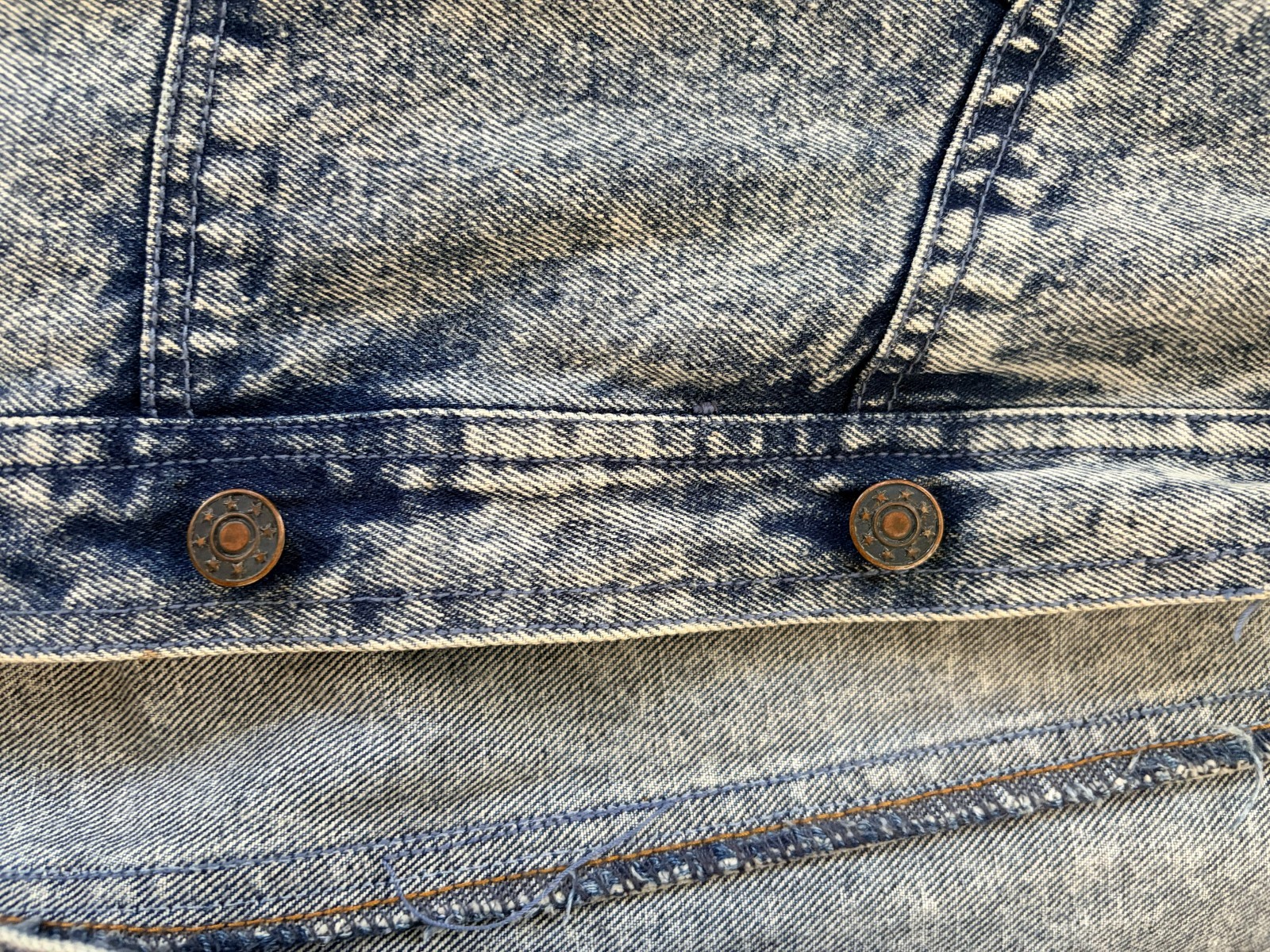 Vintage Limited Express Acid Wash Denim Jacket Batwing Oversized 80s 90s USA