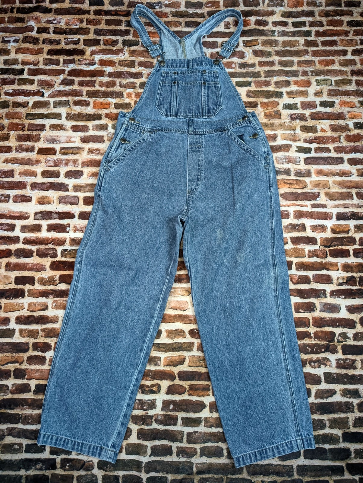 Vintage St. John’s Bay Overalls Y2k 90’s Petite Medium All Cotton Bibs Women’s M