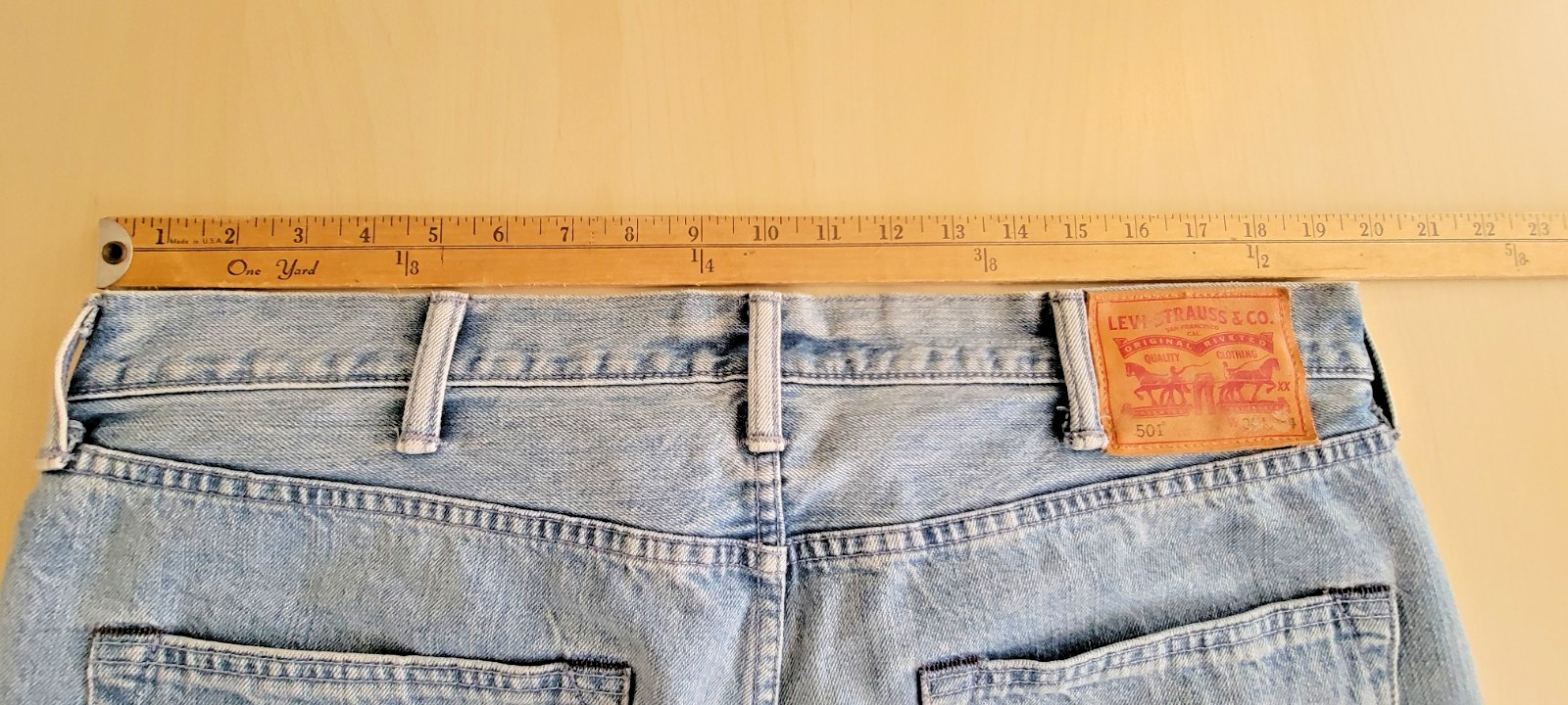 Levi’s 501 Selvedge Redline Made in USA Cut Off Shorts SZ 38X24’5