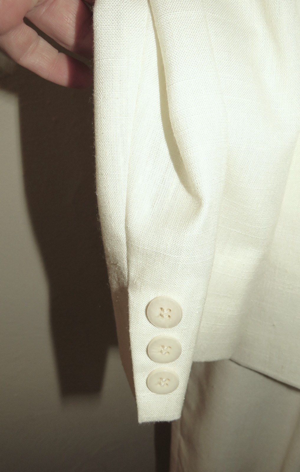 Vintage PENDLETON Country Sophisticates Silk Blend Ivory Blazer & Skirt Women 10