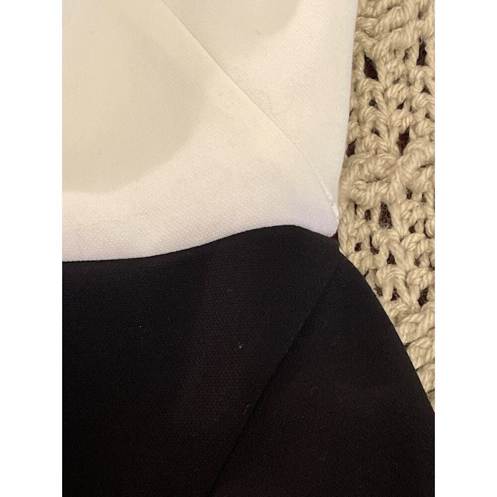 Tahari Arthur S. Levine Sleeveless Colorblock Dress Size 6 Black & White