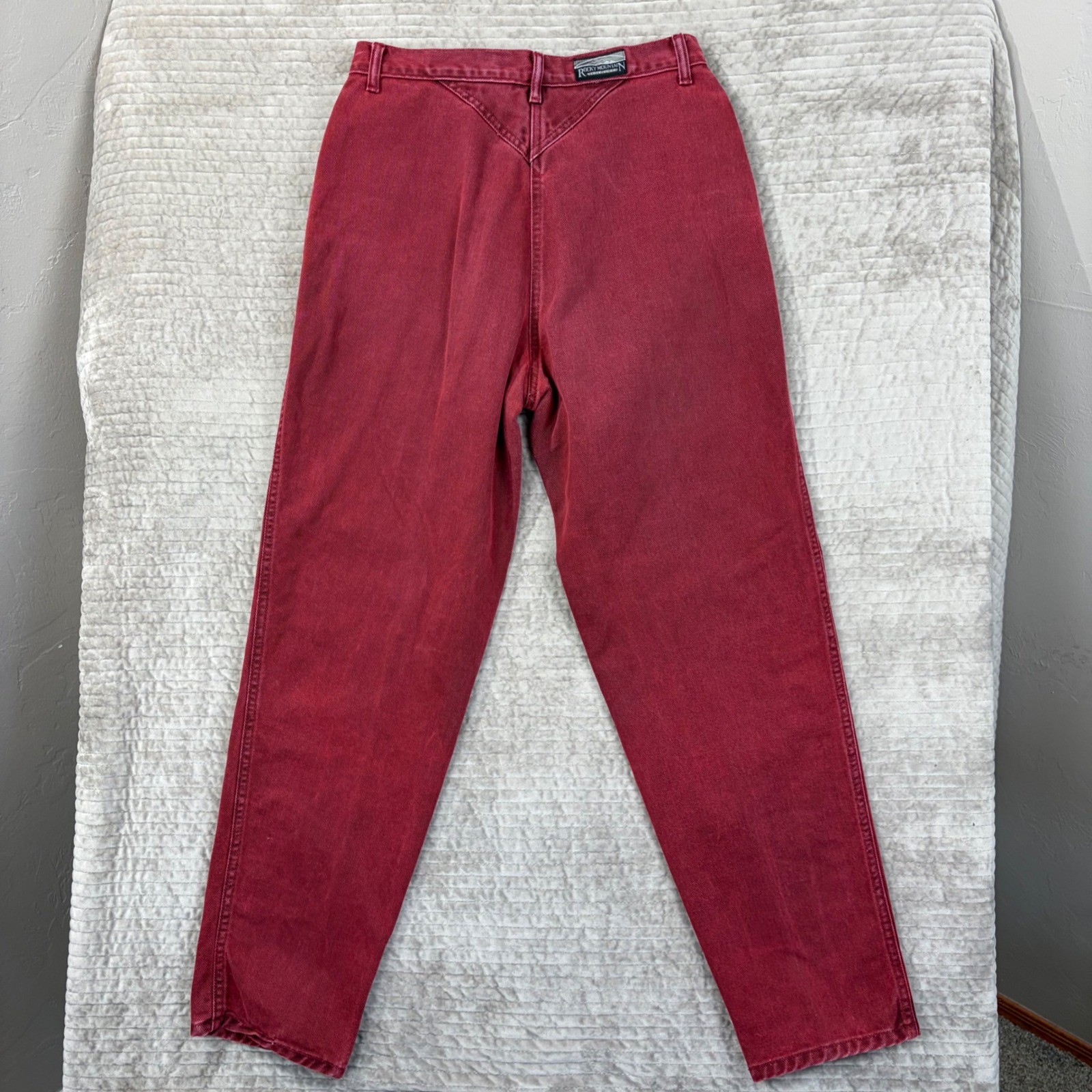 Rocky Mountain Vintage Bareback High Waisted Western Jeans Red Tapered 13/14