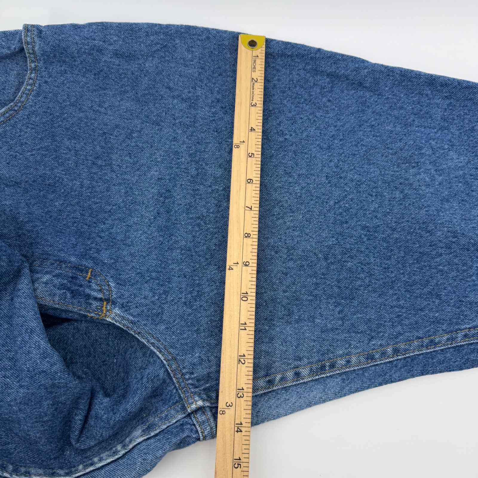 Lee Mom Jeans Womens 20W Pet Blue High Waist Elastic Back Made in USA Vintage