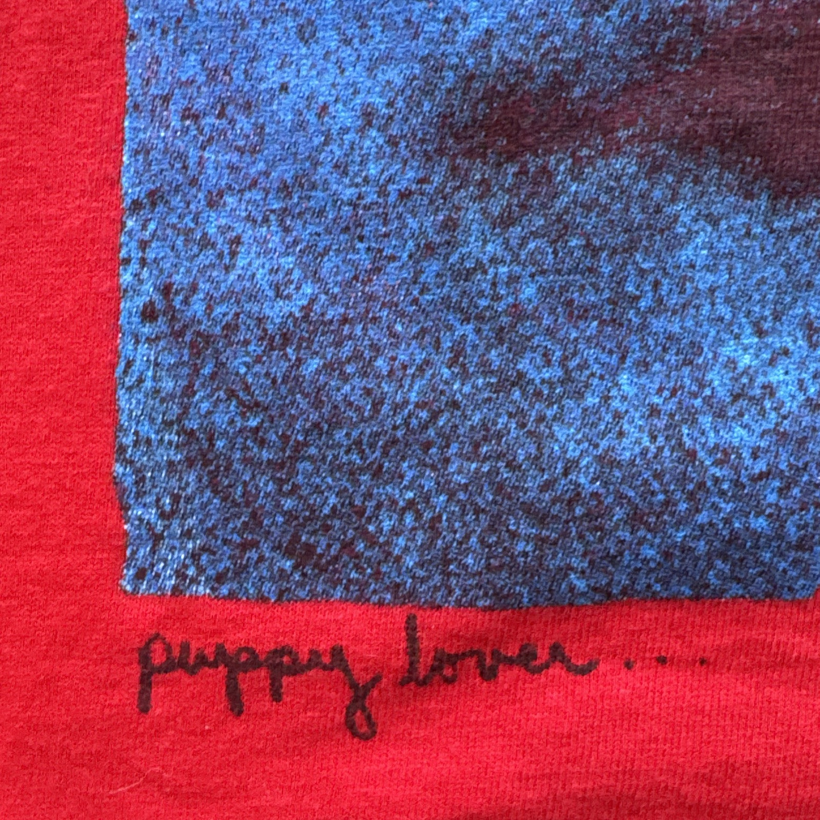 Vintage Puppy Lover Will Bullas DOG Pajamas LONG Sleep Night T Shirt Arrow Heart