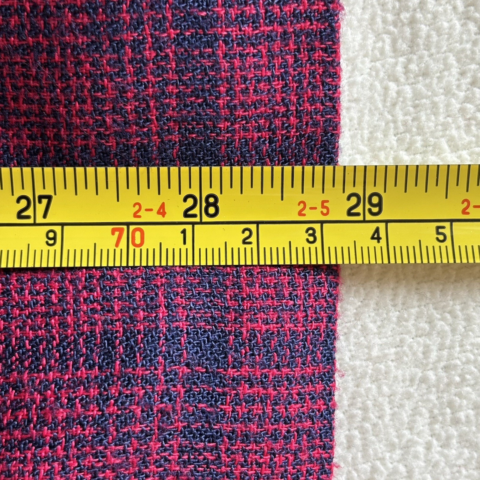 Vintage 80’s Jacket Blazer Sz 8 Double Breasted Plaid Purple Blue Retro Colorful