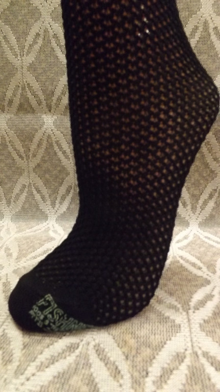 Vtg 1960’s FIshnet Socks Black Nylon sz 6-8 1/2 NOS Sexy School Girl Stockings