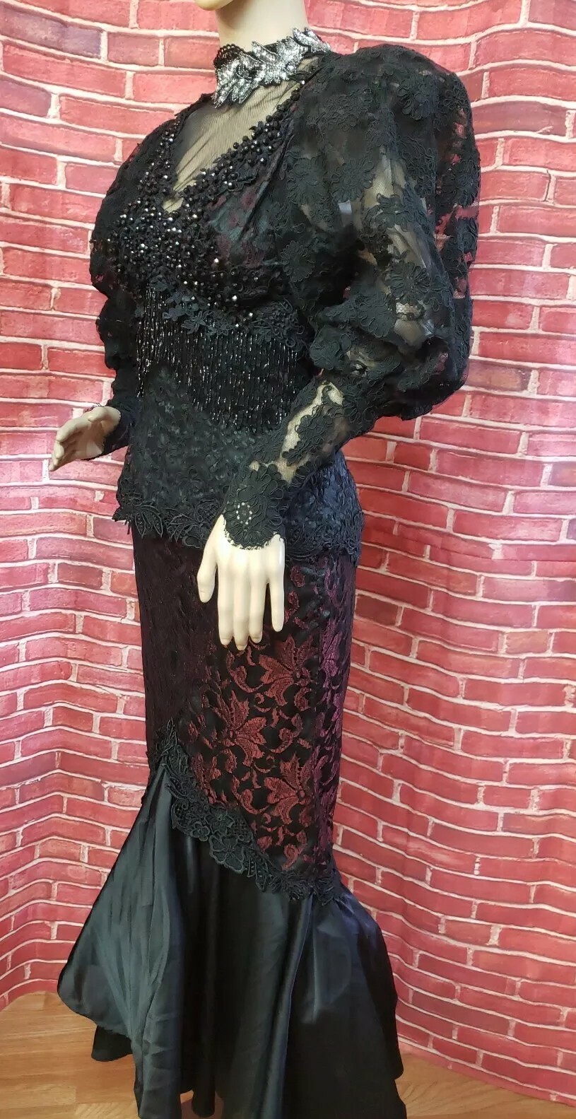 The Young Quinlan Co VTG Minneapolis ARTWEAR Edwardian COLLECTIBLE Dress XS?#CB3