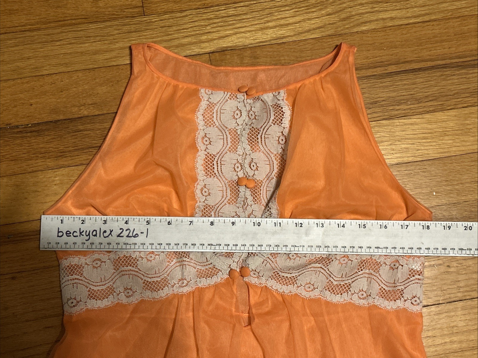 NEW! VTG GOSSARD ARTEMIS Nylon & Lace Nightgown & Robe Set Medium