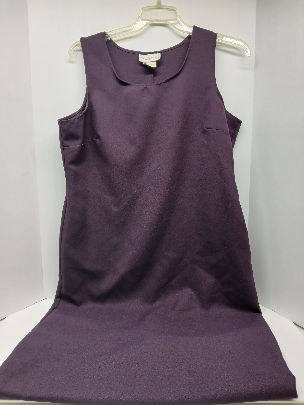 Pride Joy Dress Size 16 PurplePull Over Round Neck Sleeveless VTG Dress