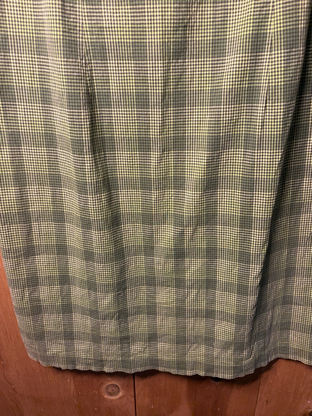 VTG Plaid dress Venezia Green Summer Dress Sz 16 Stretch Y2K Lightweight 38/38