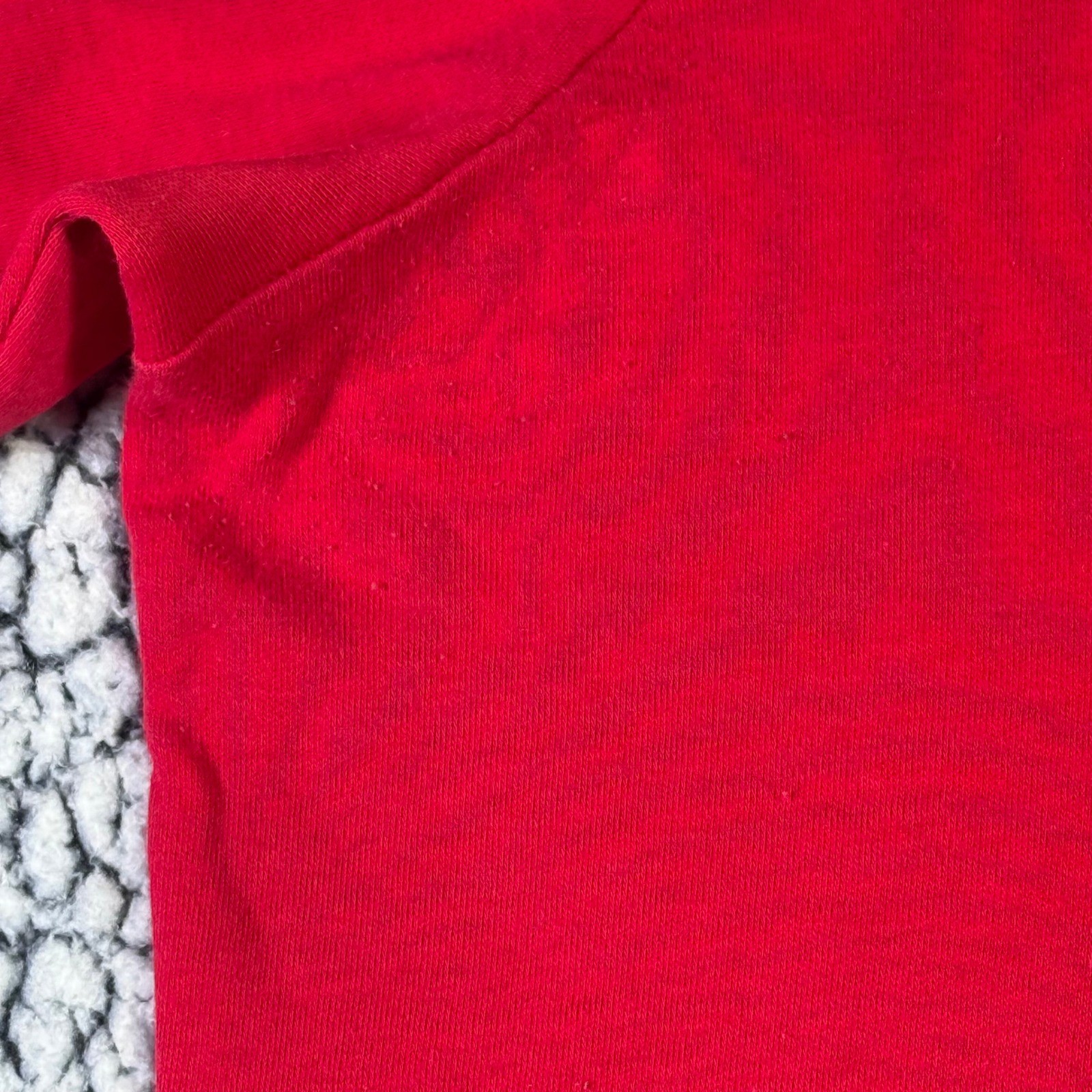 Vintage Sears Perma-Prest Red Turtleneck Top 100% Cotton Long Sleeve Womens