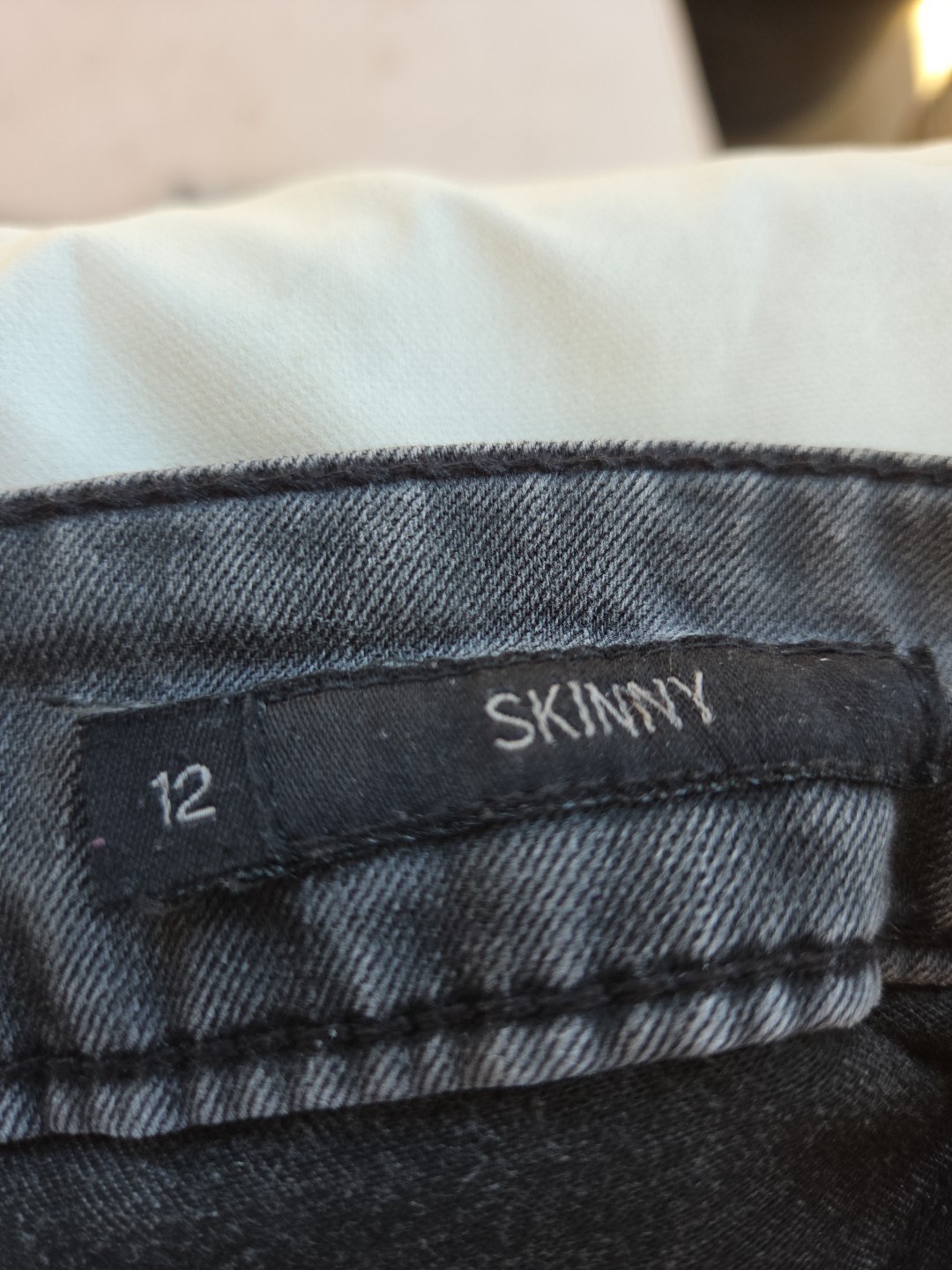 Classic Woman’s Skinny Style Size 12 Jeans Heavy Embroideredy On Both Legs