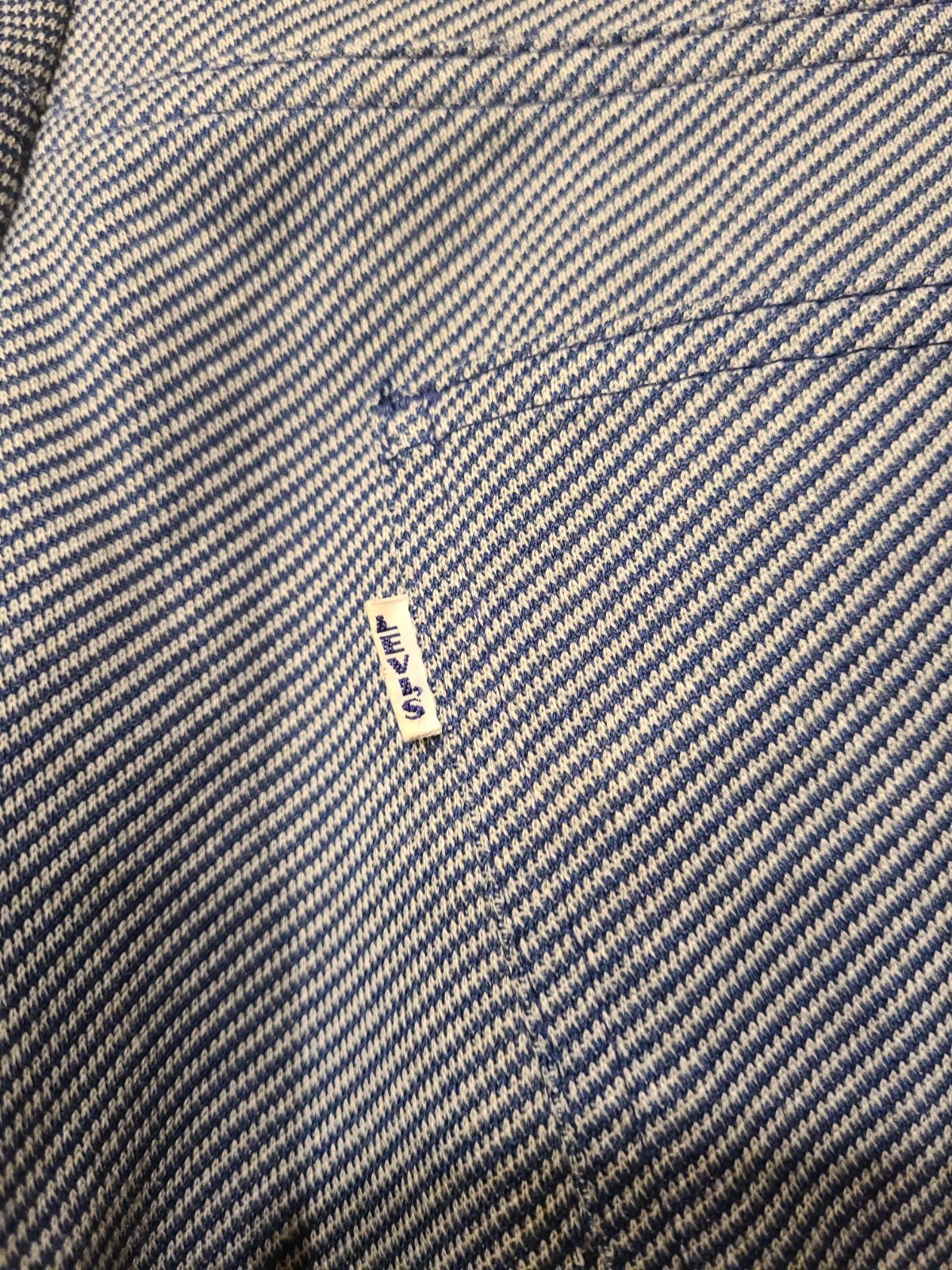 Vintage Levi’s for Gals, White Tag big „E”, Rare navy herringbone, Immaculate