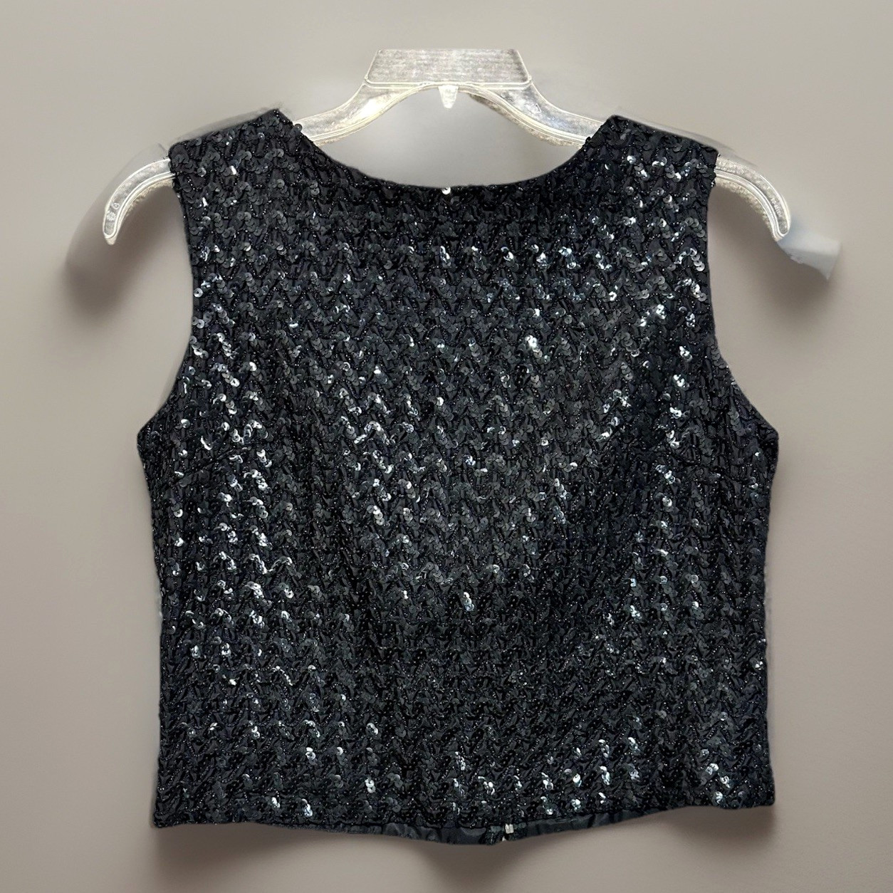Vintage Sequin Bead Top Kimball Tag Sunny South Women’s 14, 34 Mid Century Glam