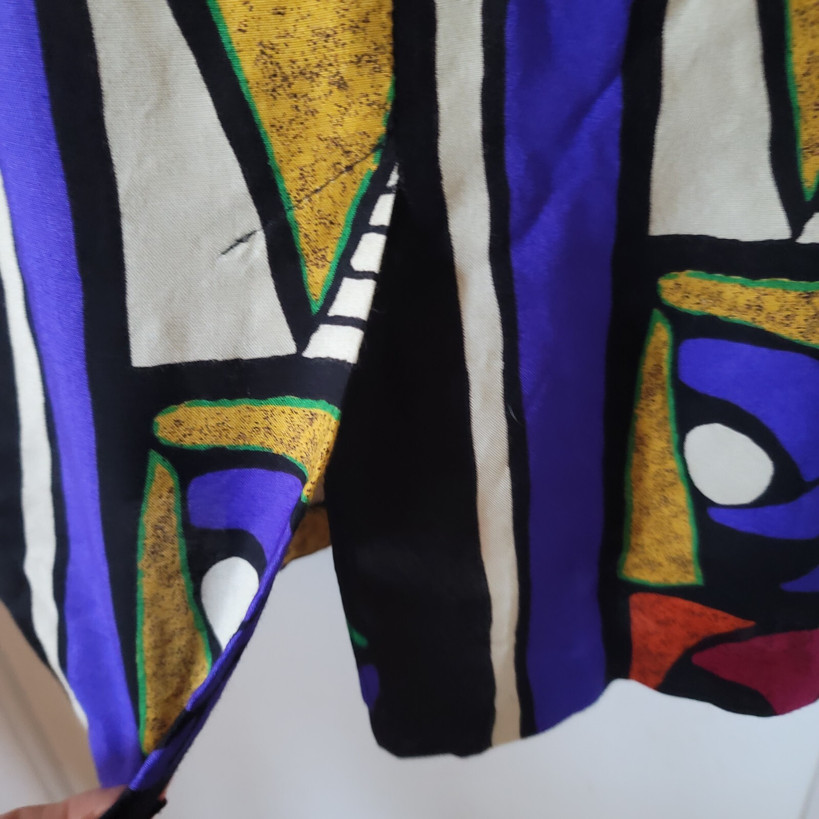Vintage K.C. Spencer Amy Dietrich Dress 1990 Long Sleeve Tunic Multicolored