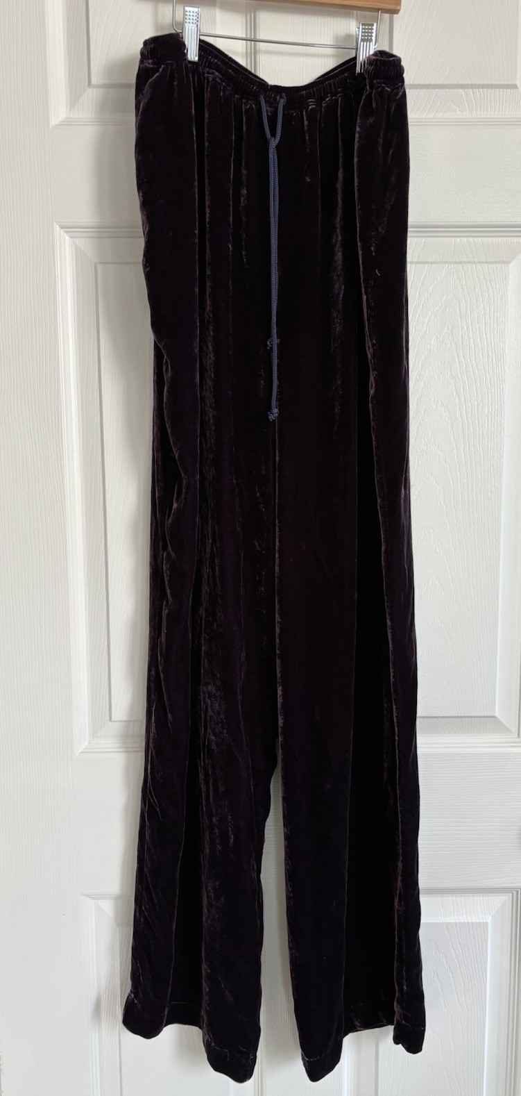 Arleen Bowman Chin Chin Women’s Large Purple Silk Velvet Lounge Set Vintage 90’s