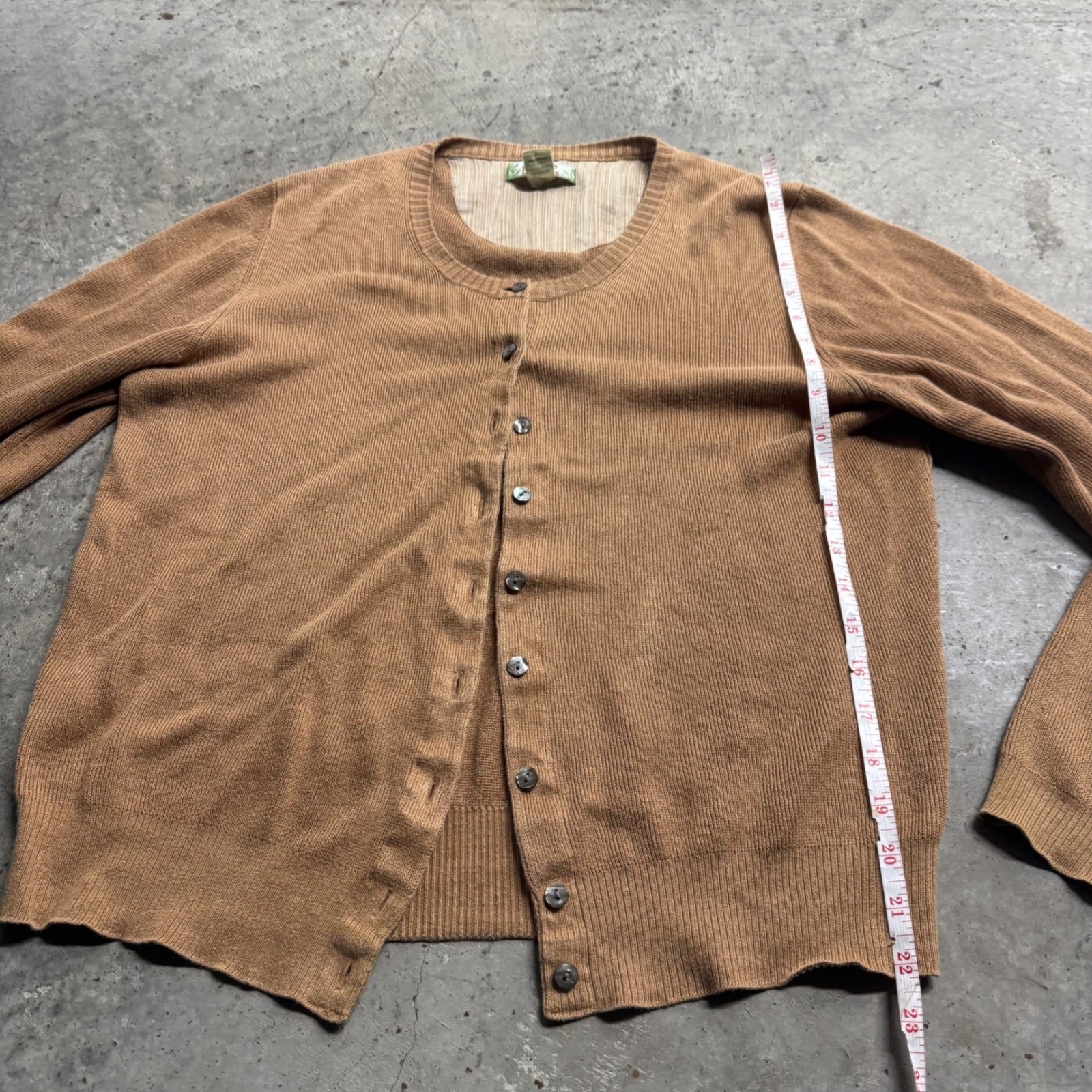 VTG Tommy Bahama Women’s Linen Button Cardigan S/L Retro Y2k Preppy Old Money