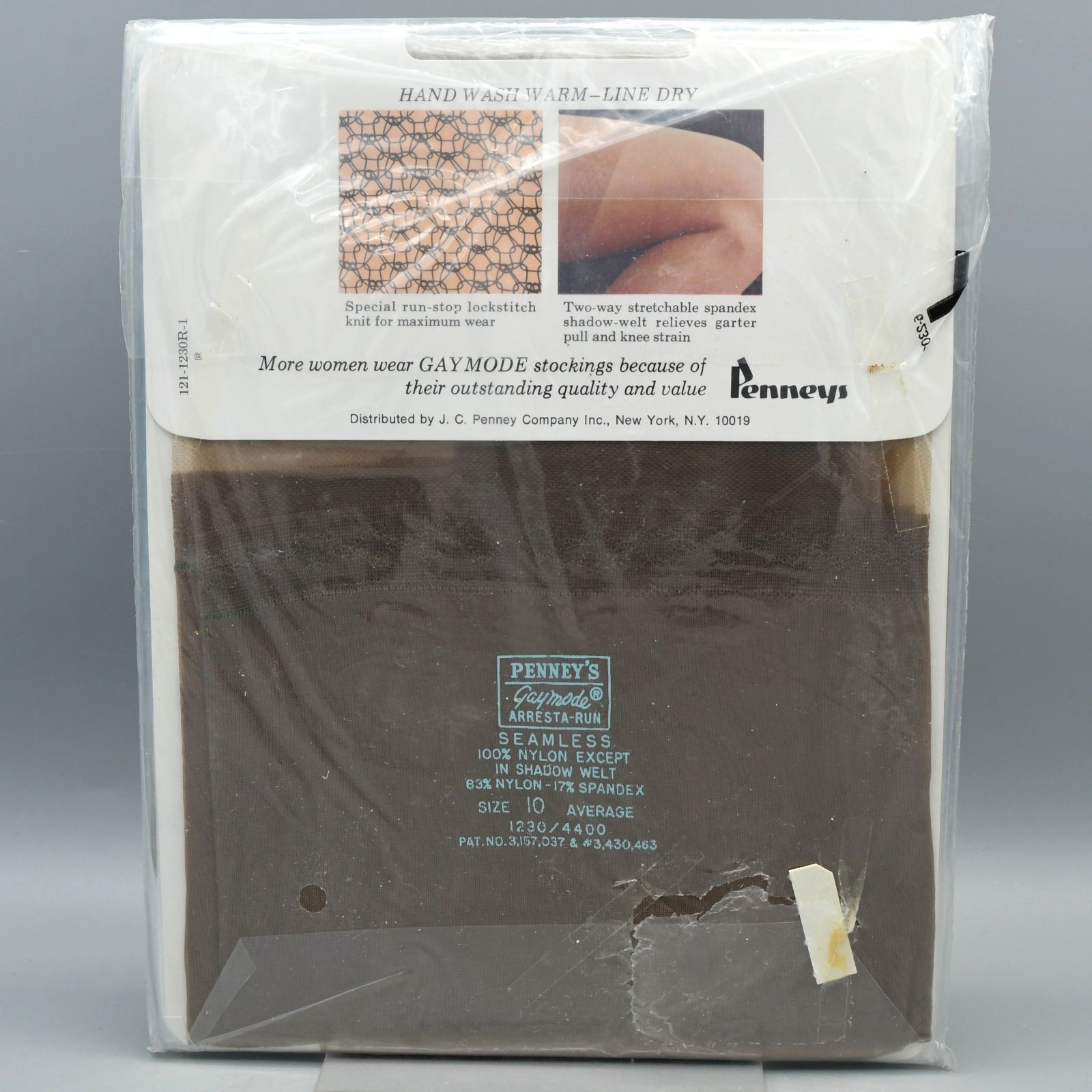 Vintage Gaymode Seamless Garter Stockings Lot of 4 Pairs Suntan 10 Average NEW