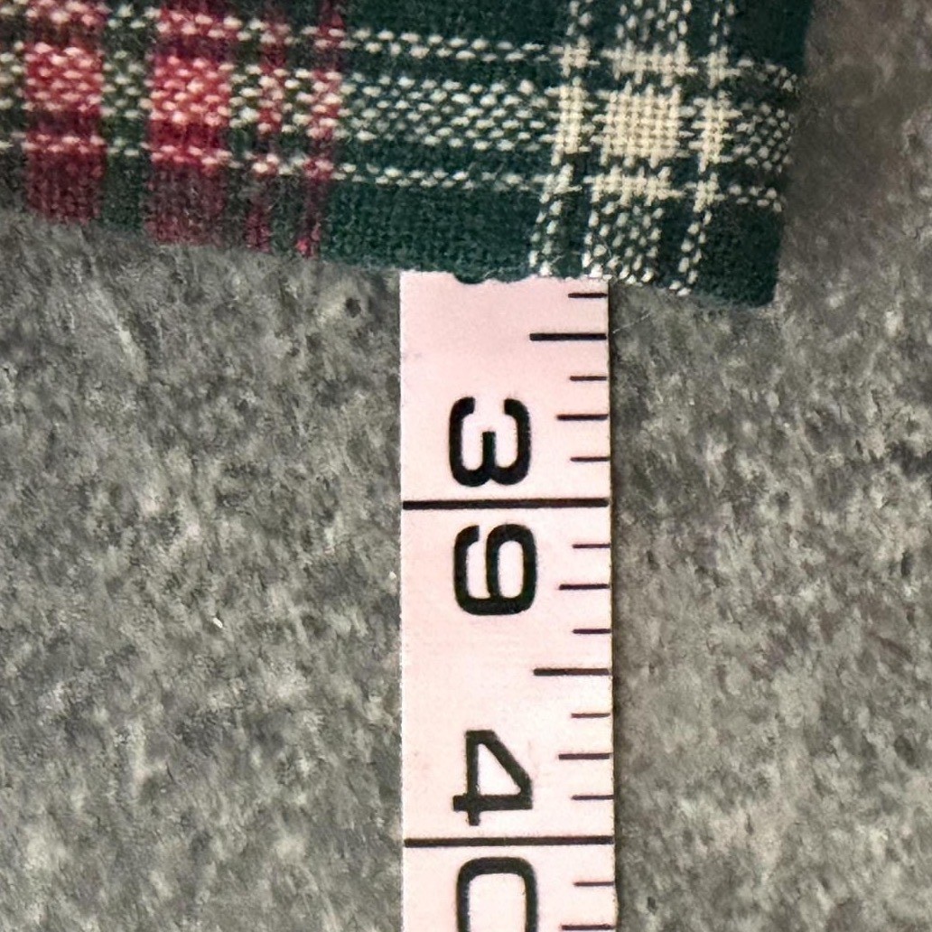 Mr. Hank Vintage Patchwork Plaid Wool Maxi Skirt Womens Size M Red Green Holiday