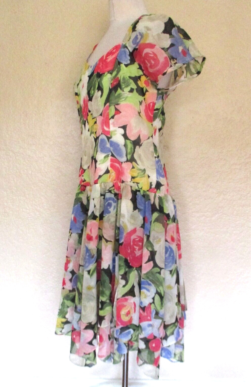 Vintage Regina Kravitz Dress Medium Women Floral Print