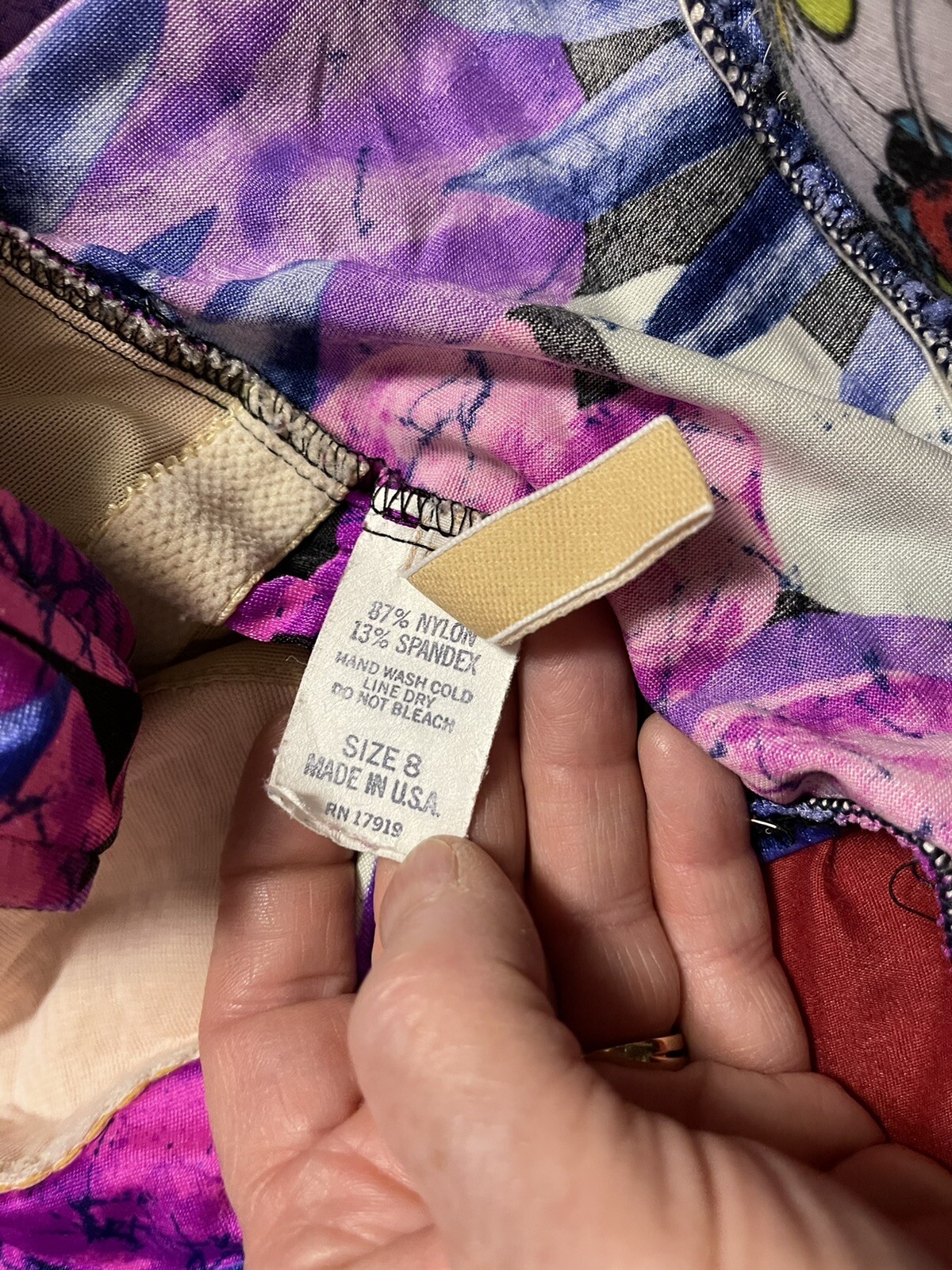 VINTAGE LE COVE ONE PIECE SWIMSUIT ! SIZE 8