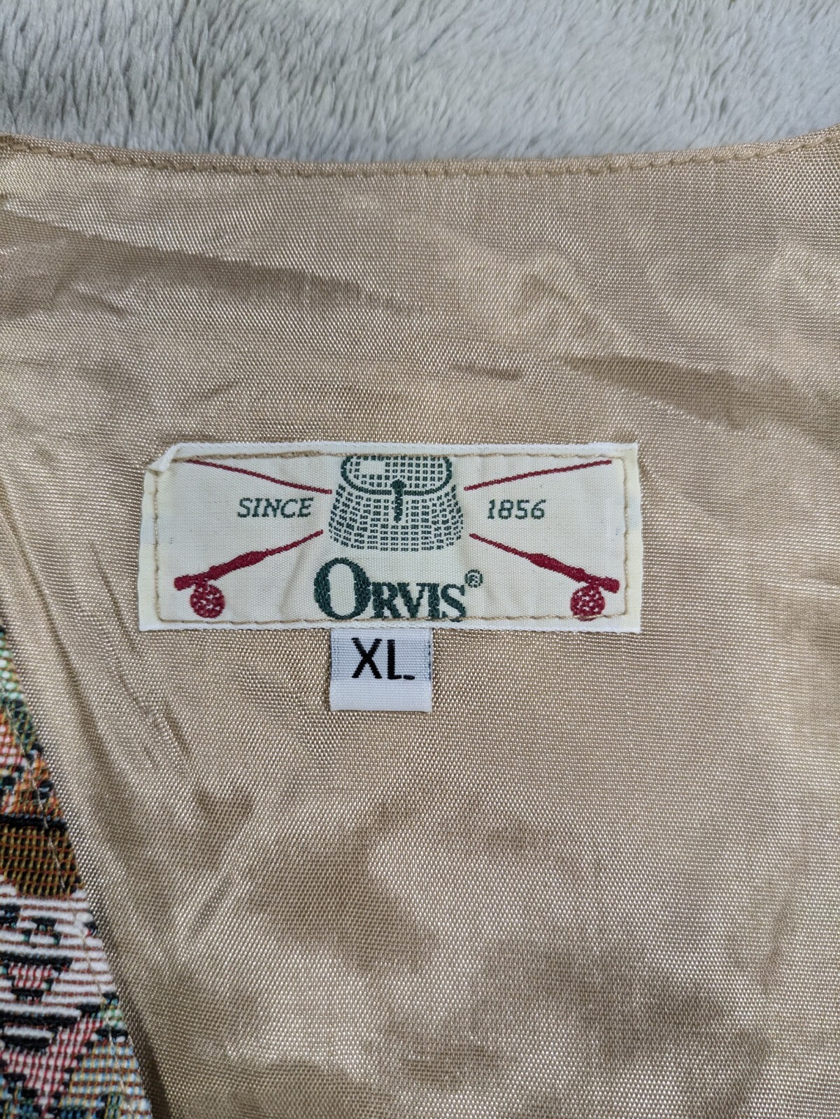 Vintage ORVIS Embroidered CHILDREN Tapestry Women’s XL Grandmacore Vest NEW v2