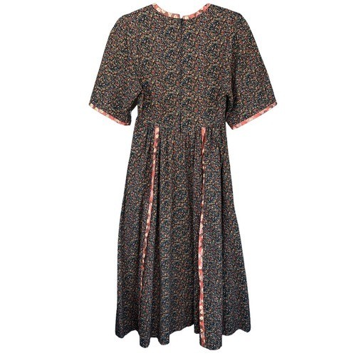 T6 Vintage PJ Walsh New York Floral Paisley Boho Prairie Midi Dress Women’s
