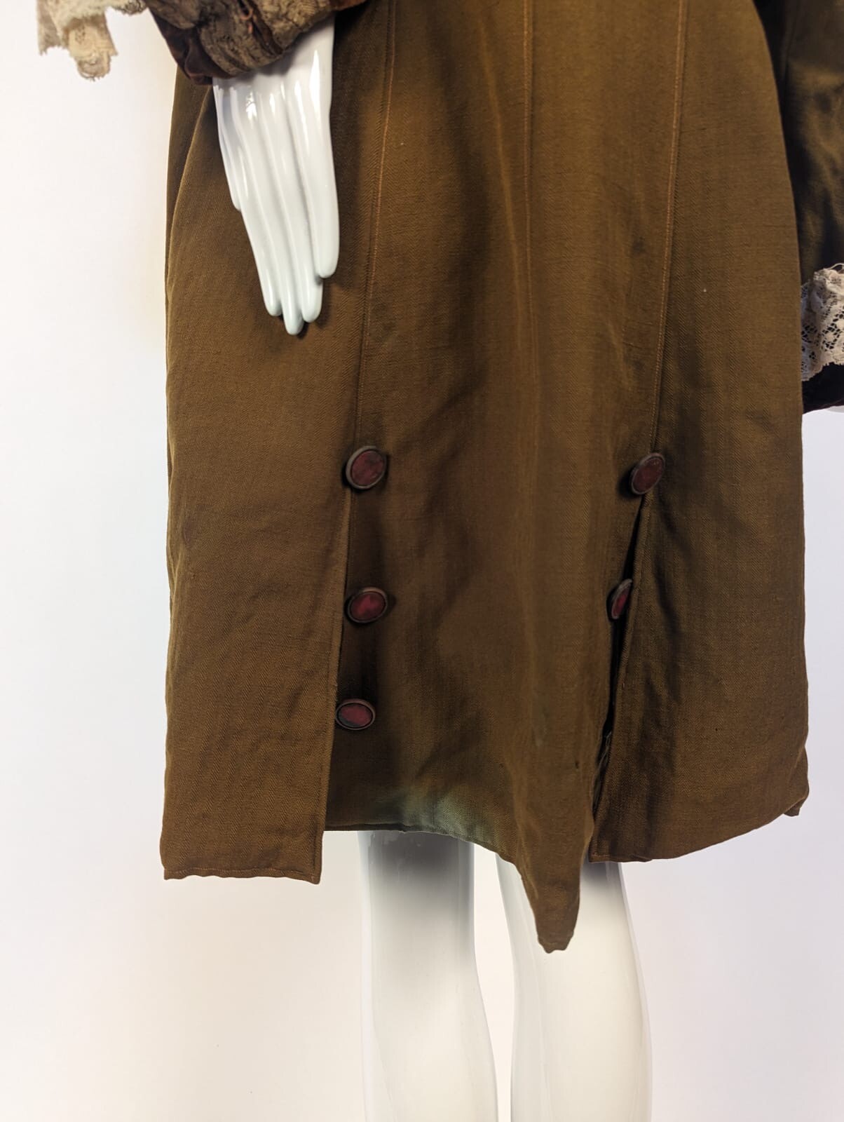 EDWARDIAN JACKET W VELVET + LACE + BRAID TRIM
