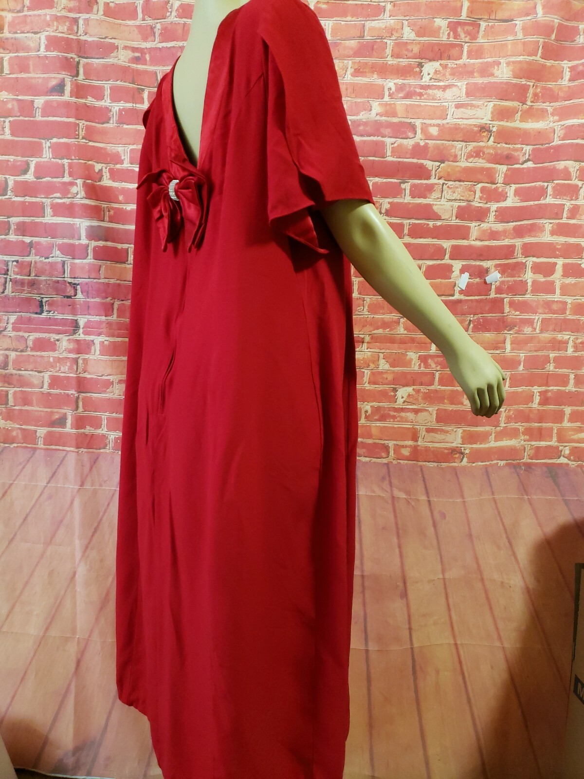 Sue Brett Collection Women’s Vintage 50’s Rare Dress SIZE 6 Red Short Slv #C6
