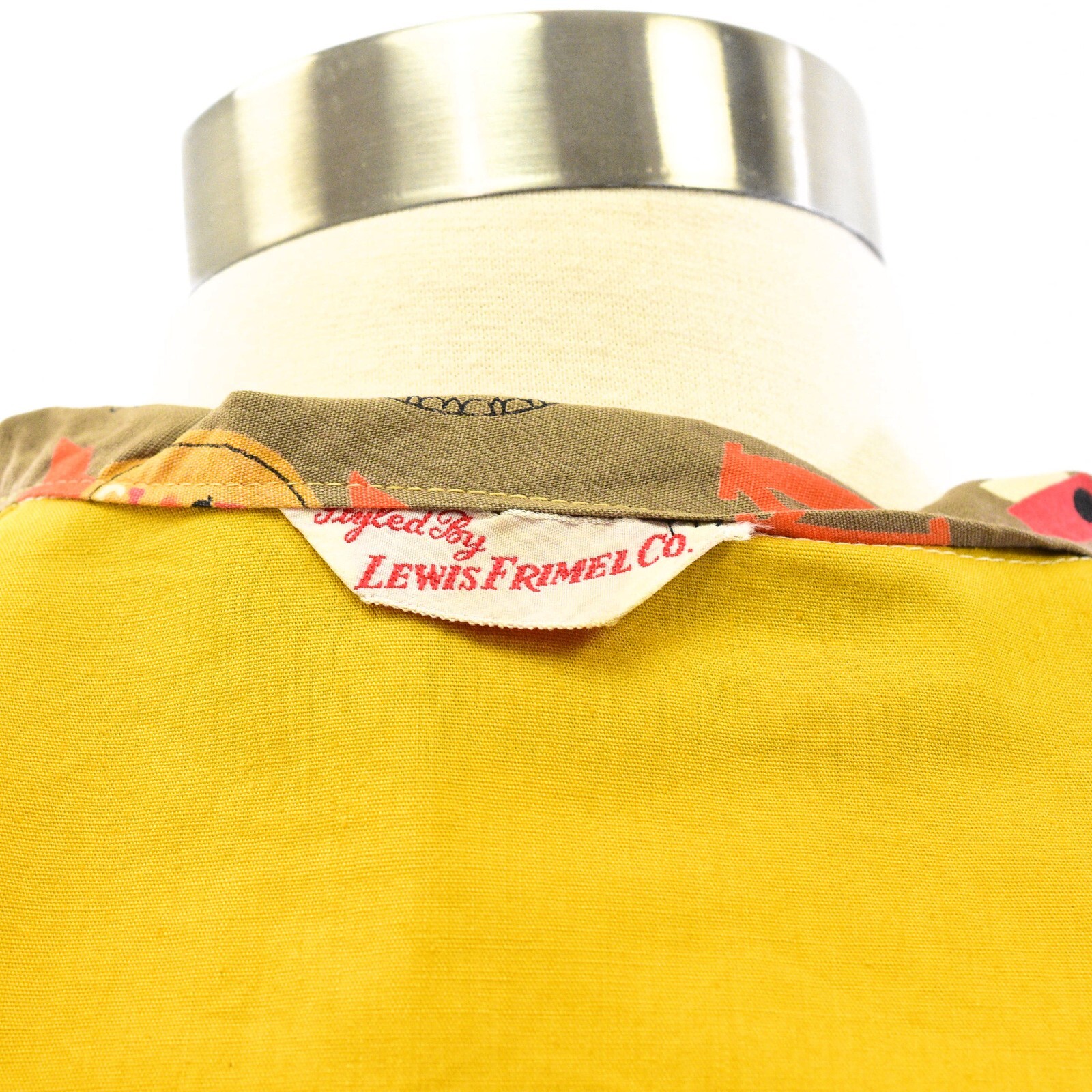 True 60s Vintage Lewis Frimel Co. Appliqued Blouse Top Womens M Wearable Art