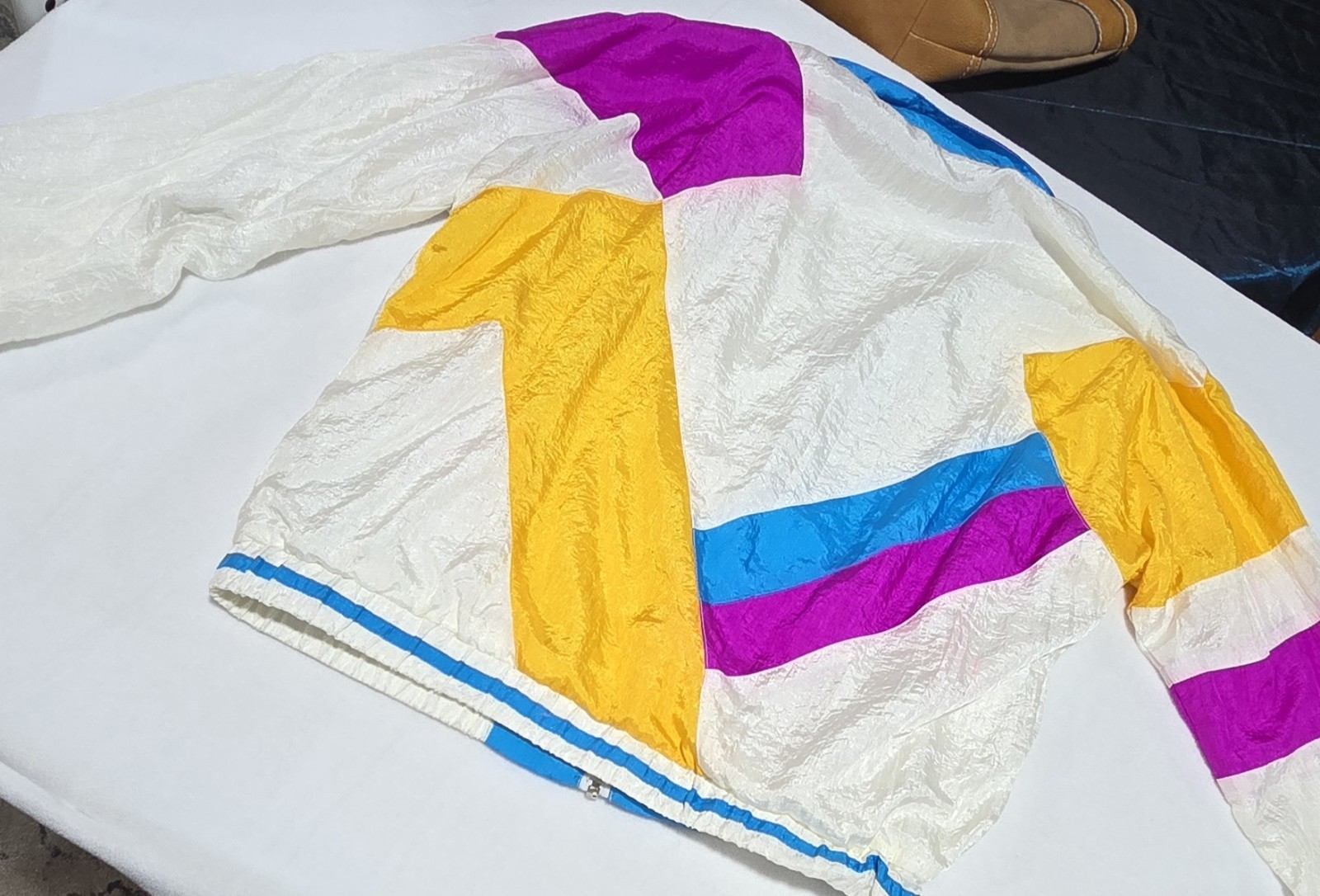 Vintage Insan Windbreaker Track Jacket Workout 80s 90s Women’s Large Cheerful