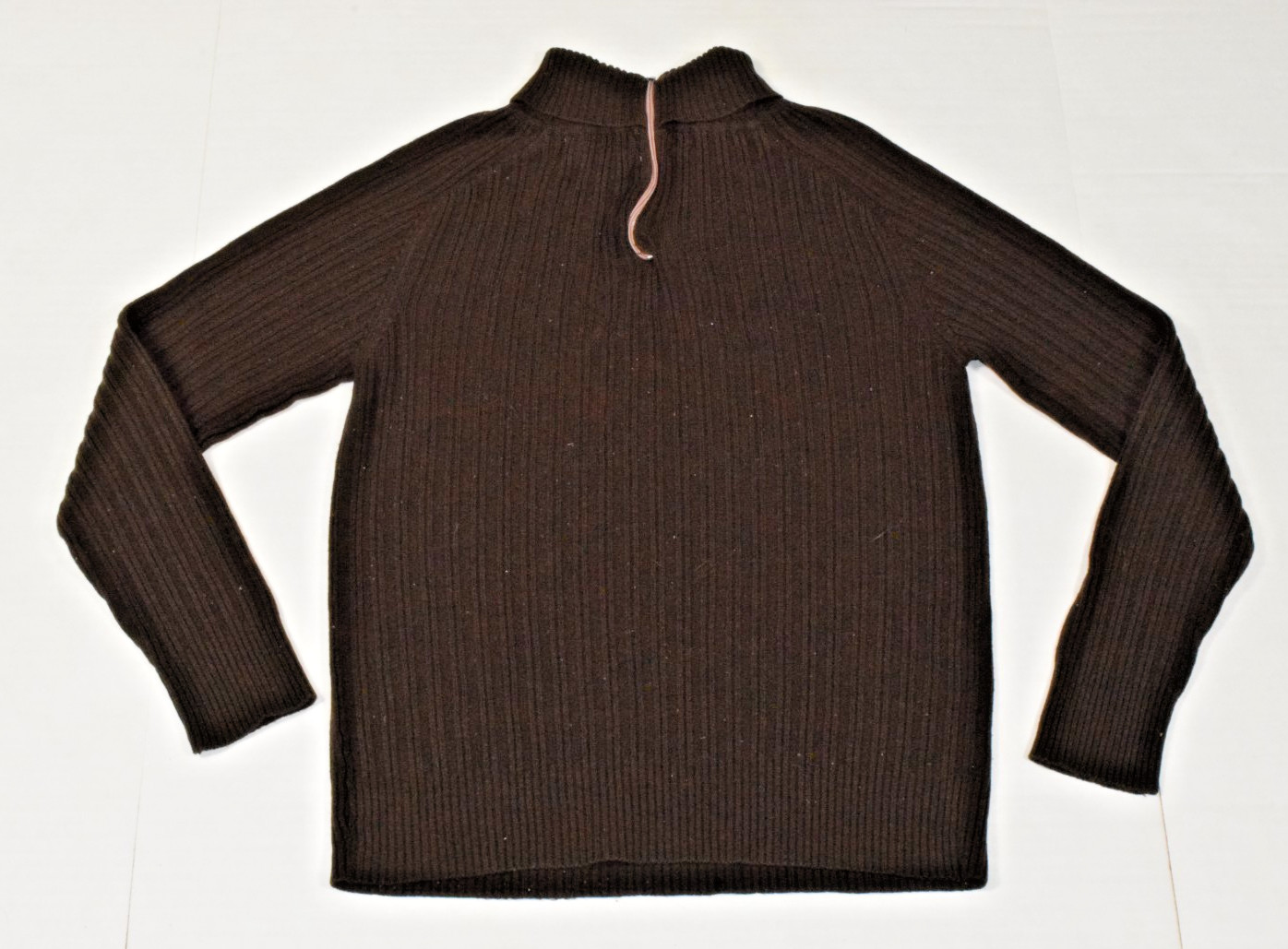 VTG Womens Turtleneck Sweater Grand Prix Size S 80s Ribbed Knit Espresso Brown
