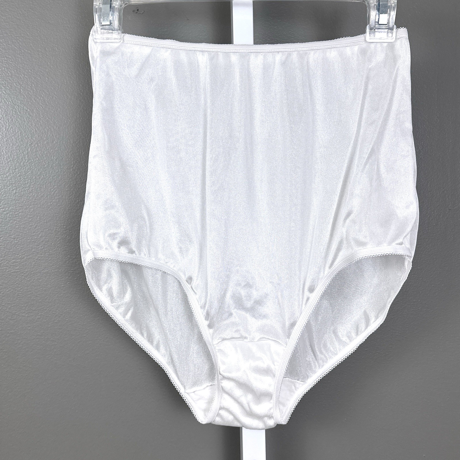 Vintage NOS Bestform Panties Size 10 White Semi Sheer Nylon High Waist Brief
