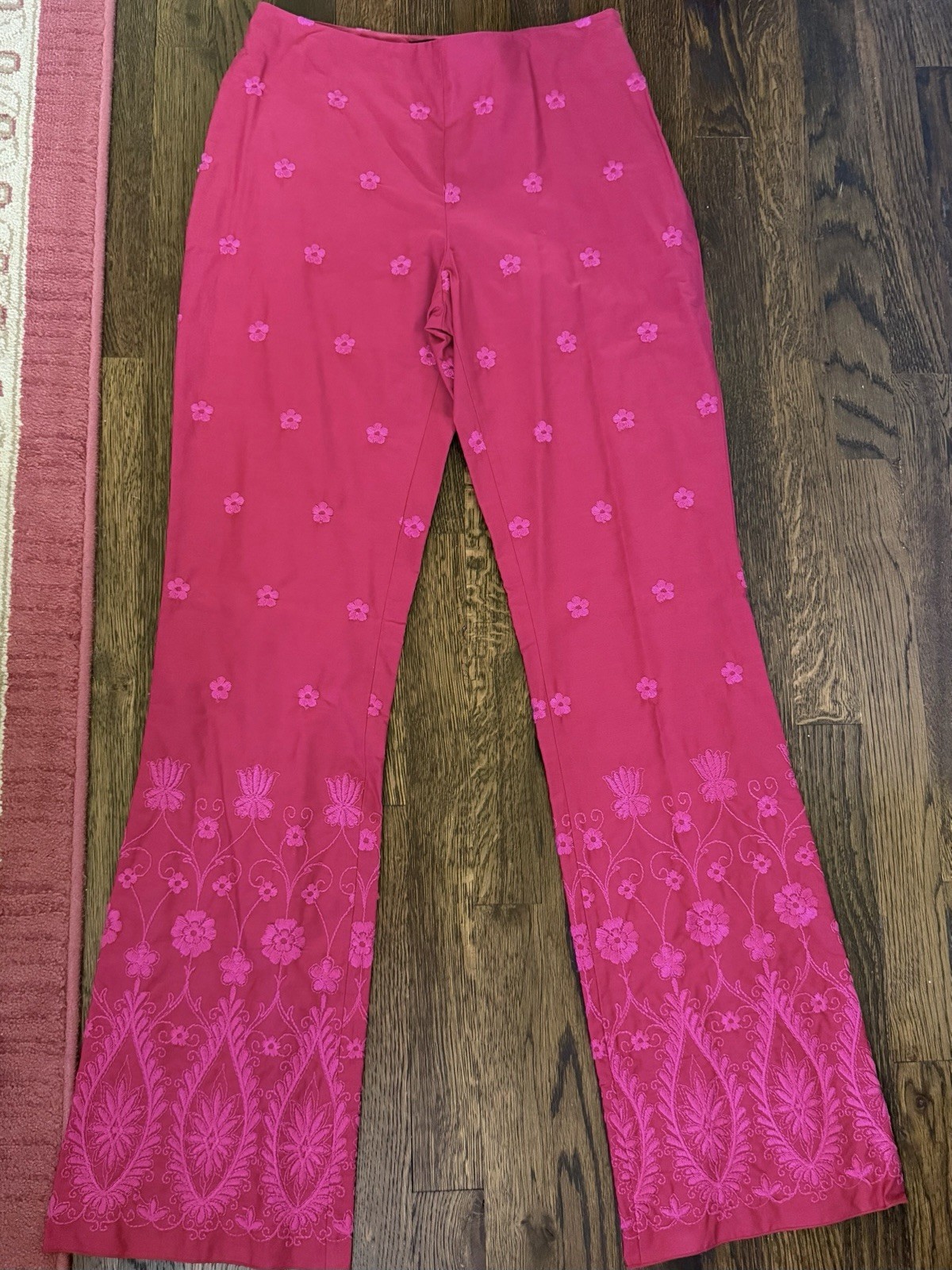 Romeo Gigli Vintage Dead Stock Womens Floral Embroidered Blazer Pant Coord Suit