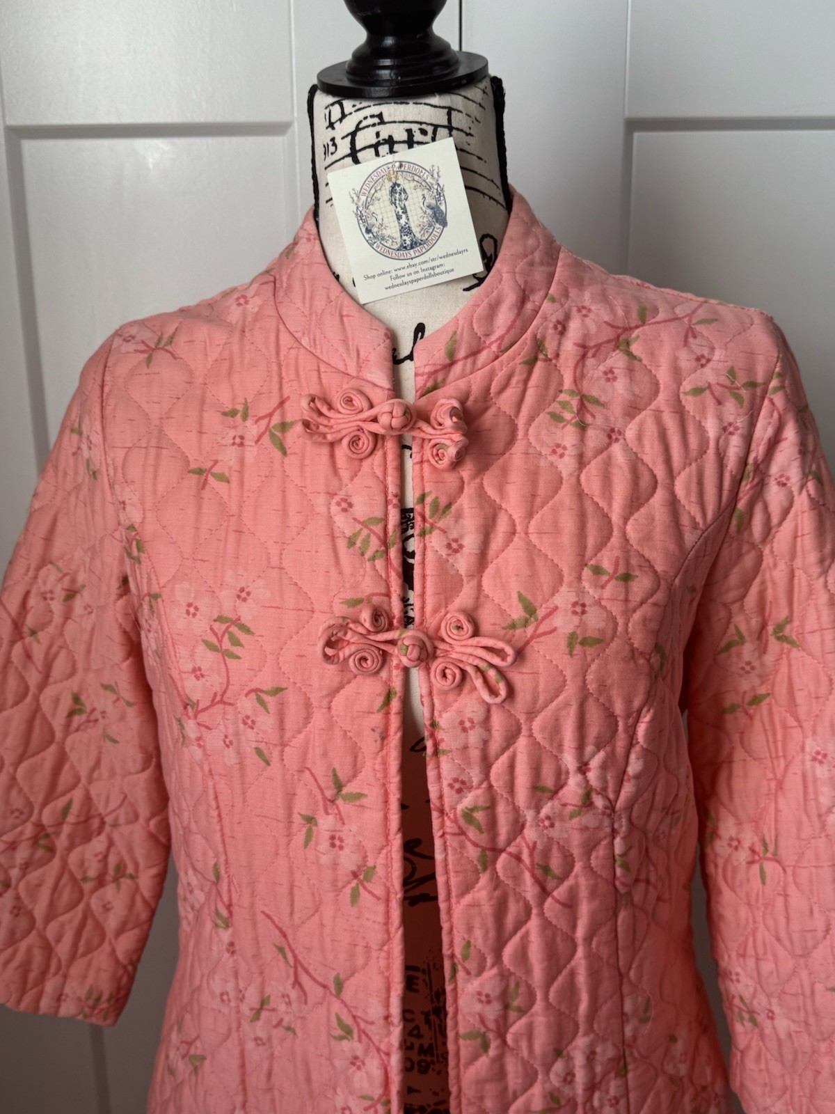 Beautiful Evelyn Pearson QuilJacket Or Robe Asian 3/4 Sleeve No Zipper