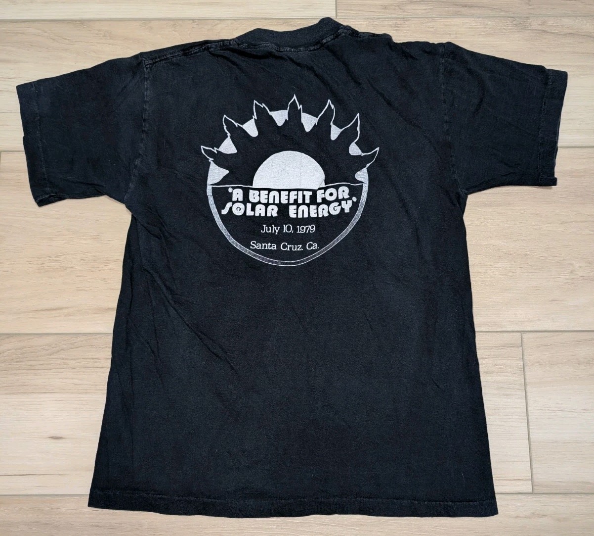 True Vintage 1979 Eddie Money Michael Nesmith Double Sided Black Tee Medium