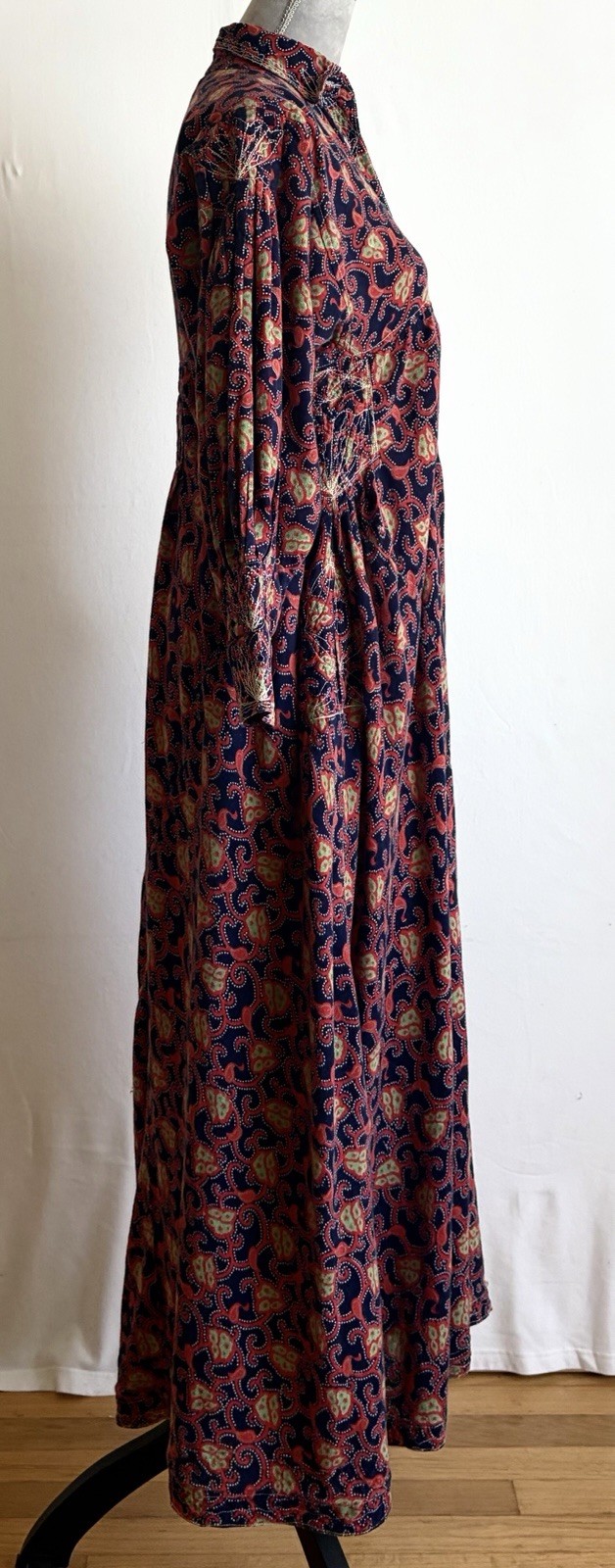Vintage 70s Boho Hippie Retro Bohemian Afghan Style Colorful Dress Sz SM