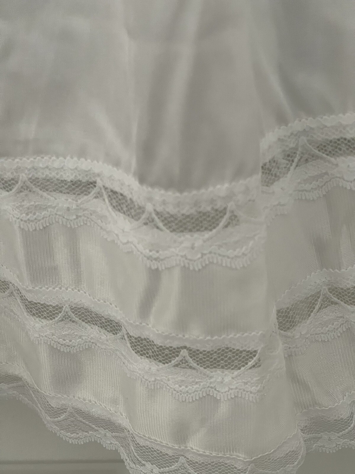 Large White Sliperfection Half Slip LADY ESTER SNIP TO YOUR LENGTH Sz:30/32 NWT