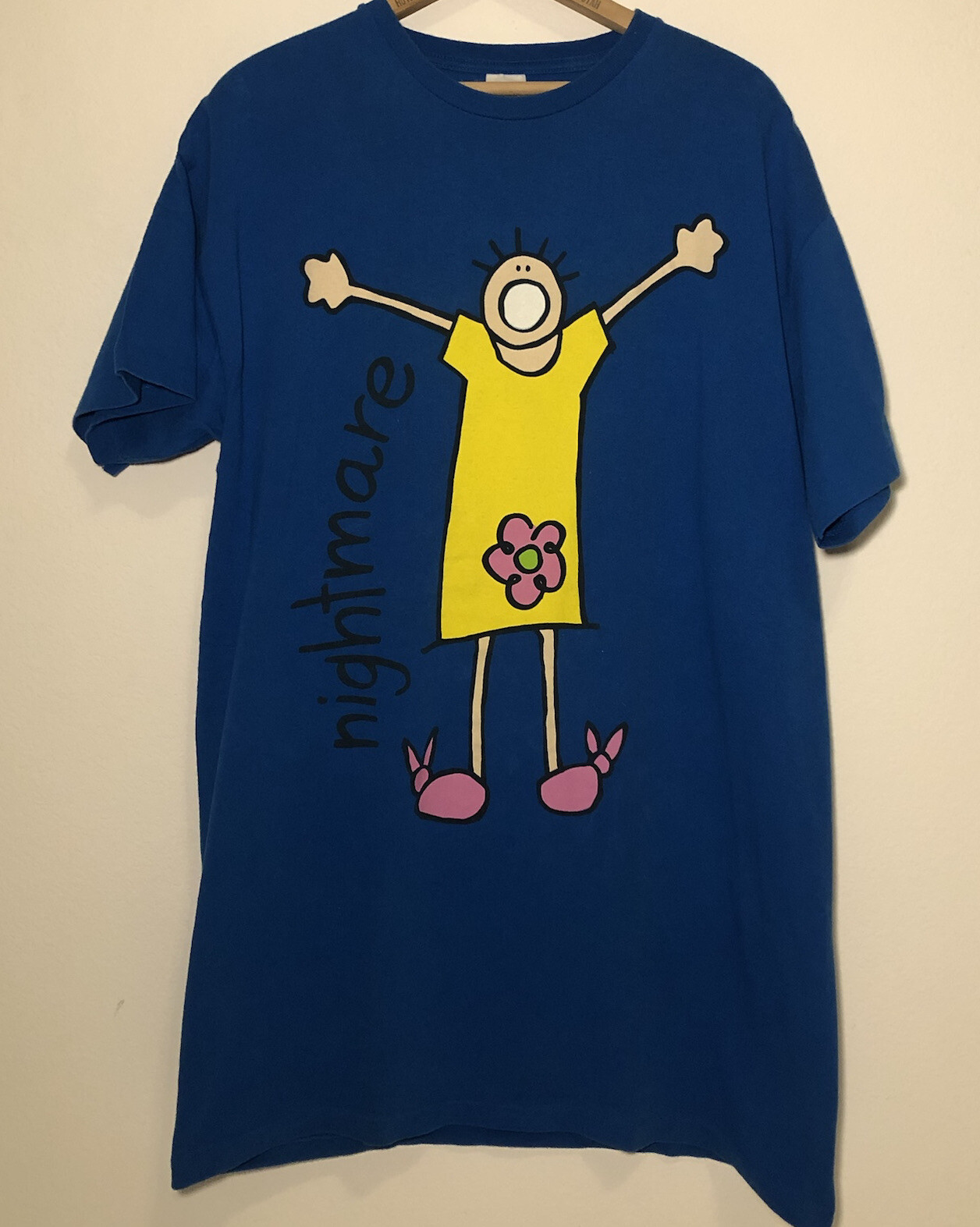 Vintage Heartland Apparel Nightmare Shirt One Size Fits Most Pajamas Blue