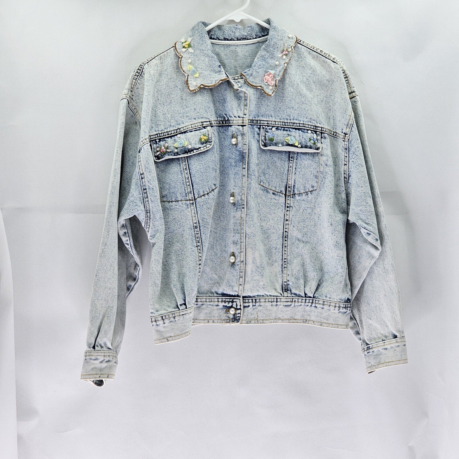 Vintage Unbranded Women Chest Size 44 InchesBlue Denim Jacket