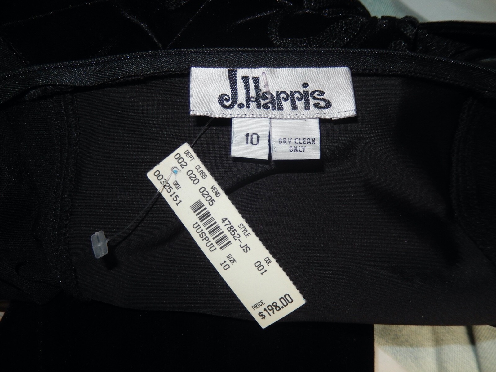 Vintage 90’s Y2K Black Stretch Velvet Mesh Cocktail Mob Wife Jumpsuit 10 New