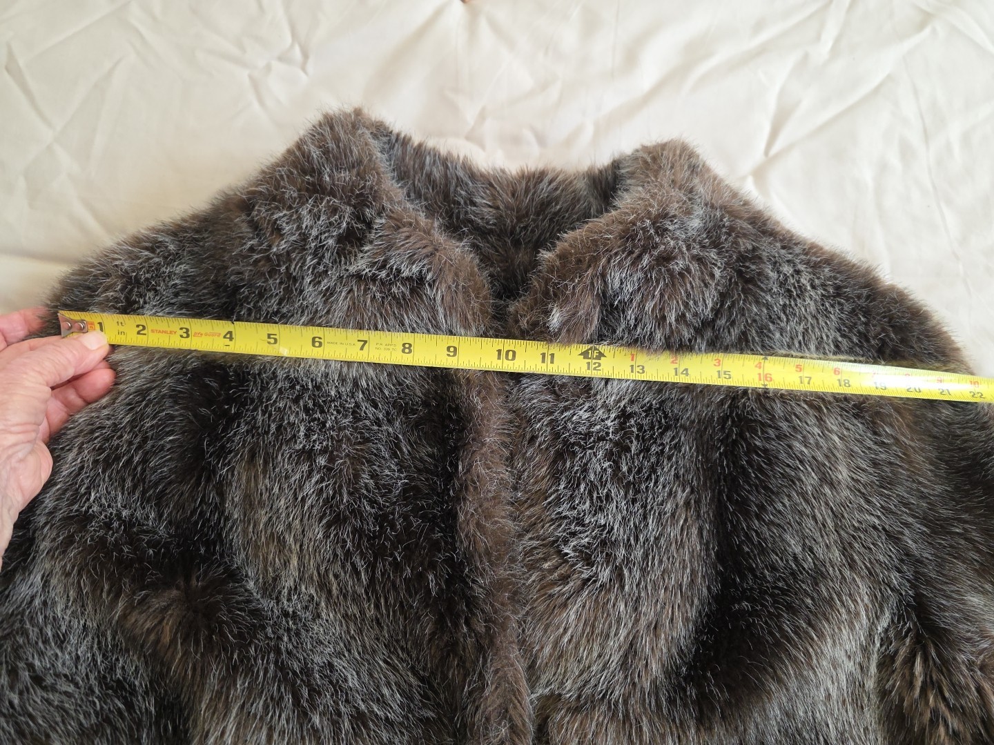 VINTAGE Hillmoor New York Faux Fur Coat Jacket Women Retro 80s Retro ELEGANT