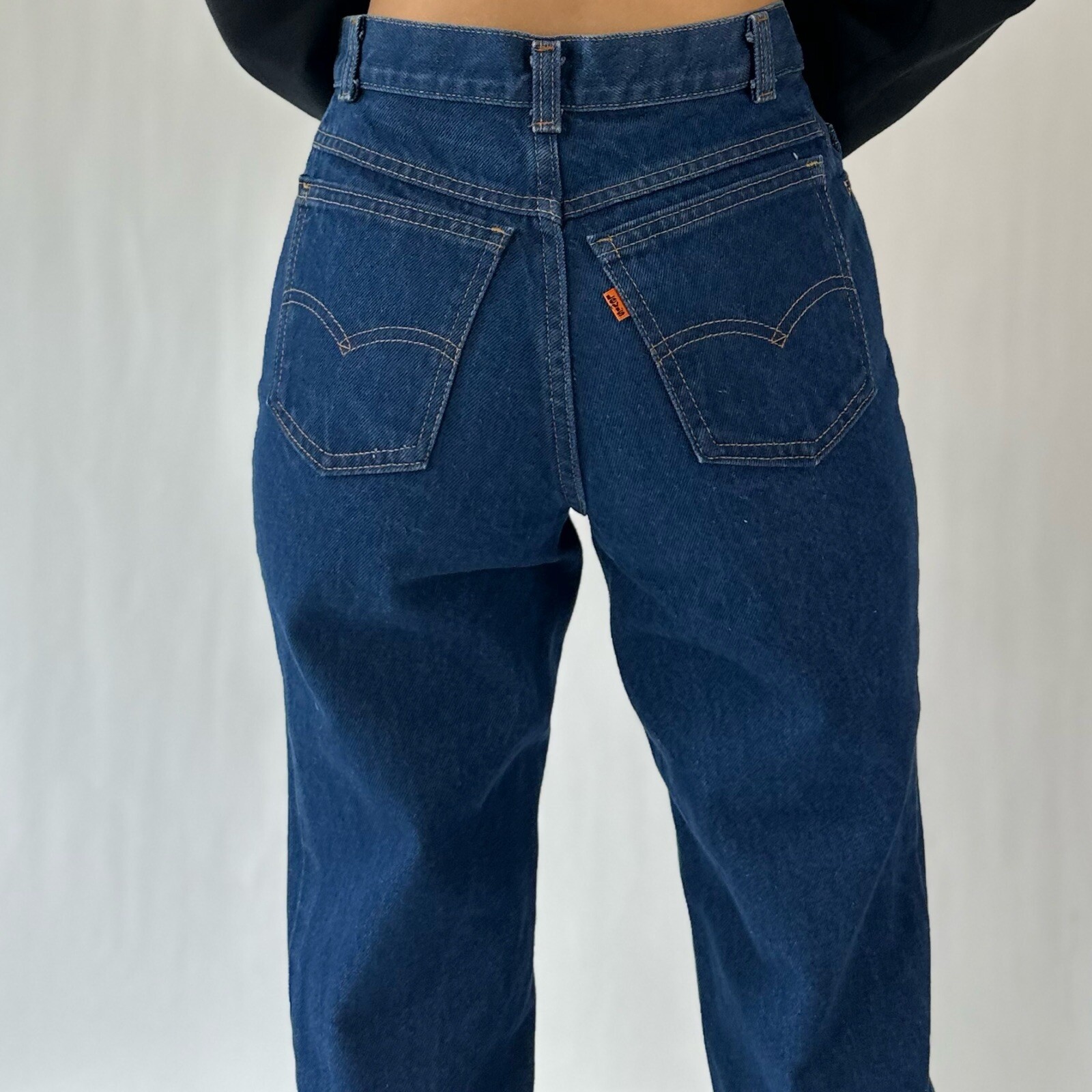 80s Levi’s Orange Tab High Waist Rare Big E ‘Misses’ Jeans Excellent 26×32