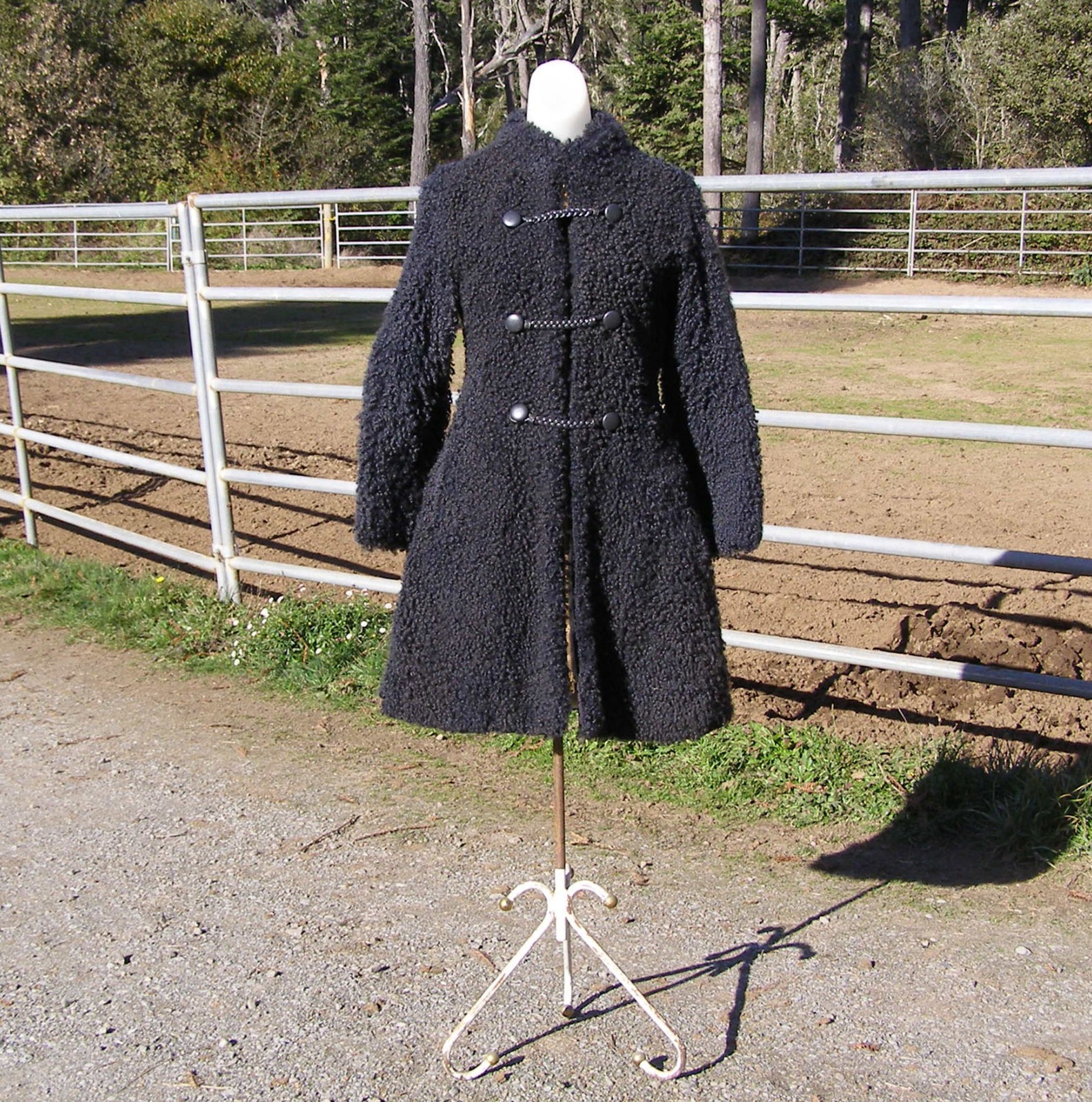 Vintage Mongolian Curley Lamb Sheep/Wool Maxie Coat 1960’s