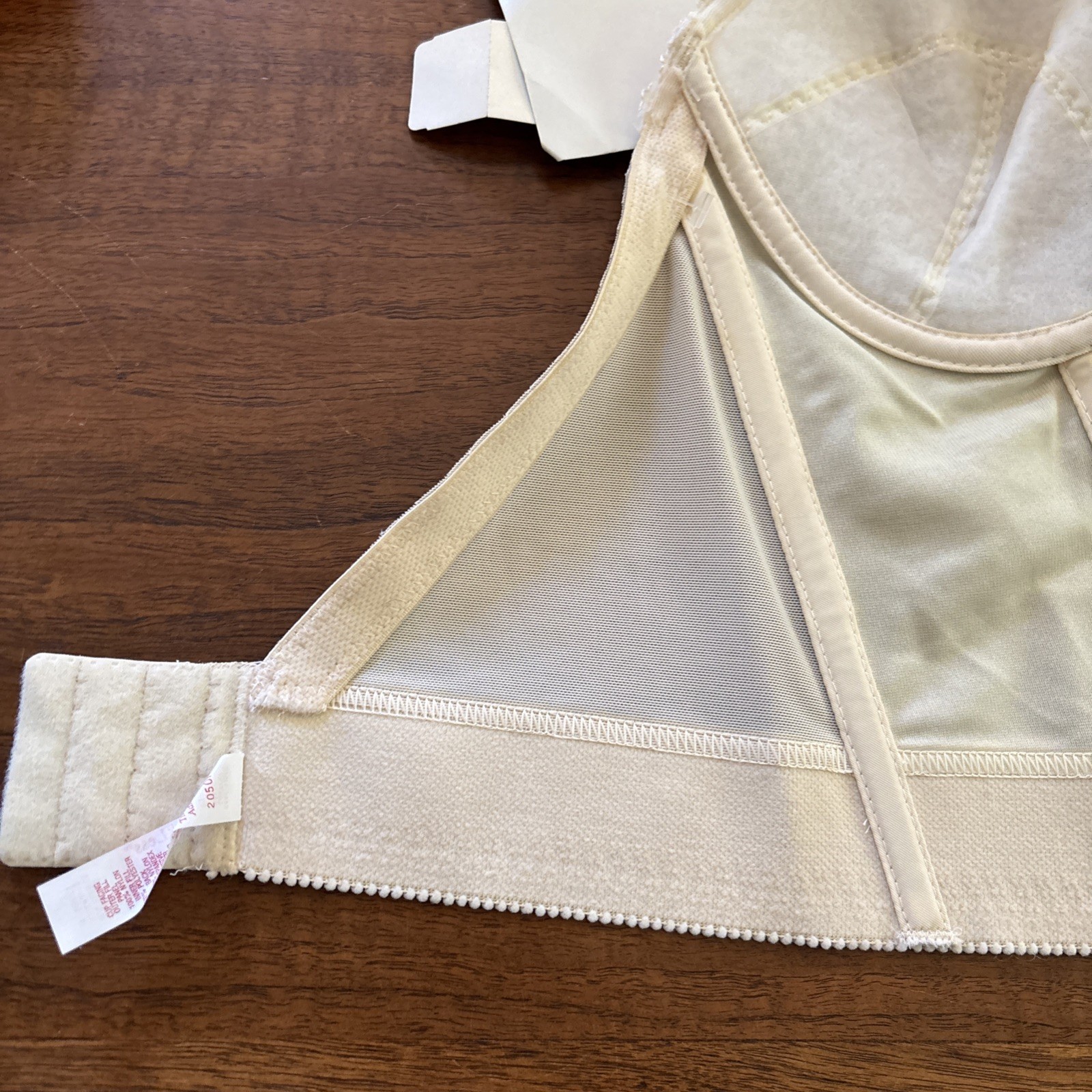 VTG 90s Backless by Smoothie Champagne Lace Long Line Bustier Bra 36B NWT NOS