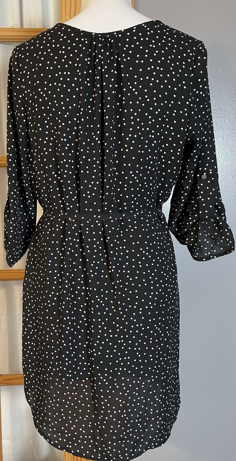 Vtg 70s VERSE Belted Mini Dress Sz M Printed USA Made City Classic Party Beach