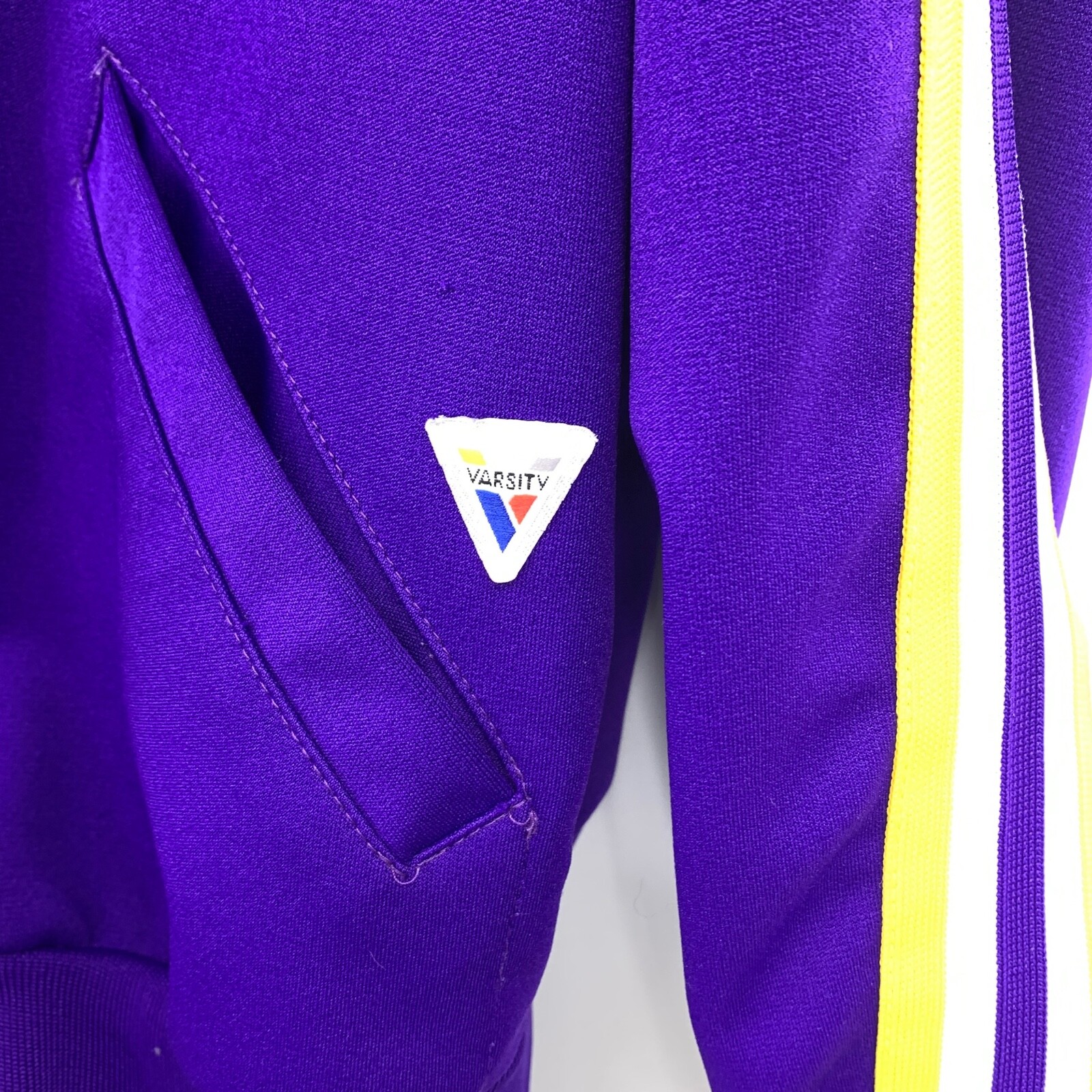 Vintage Varsity Spirit Fashions Cheer Track Suit Jacket Pants Purple Gold Y2K