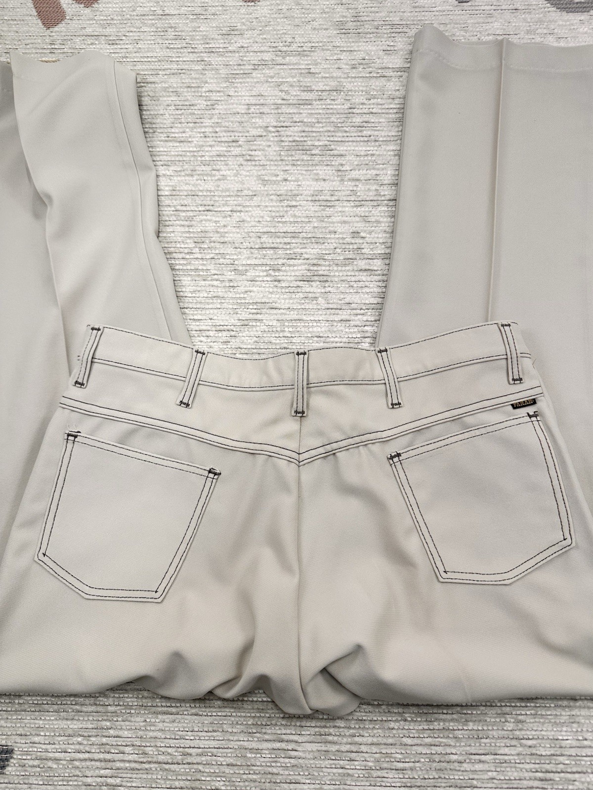 Vintage Time Out West 70’s Polyester Disco Era Pants By Farah Size 38×31.5