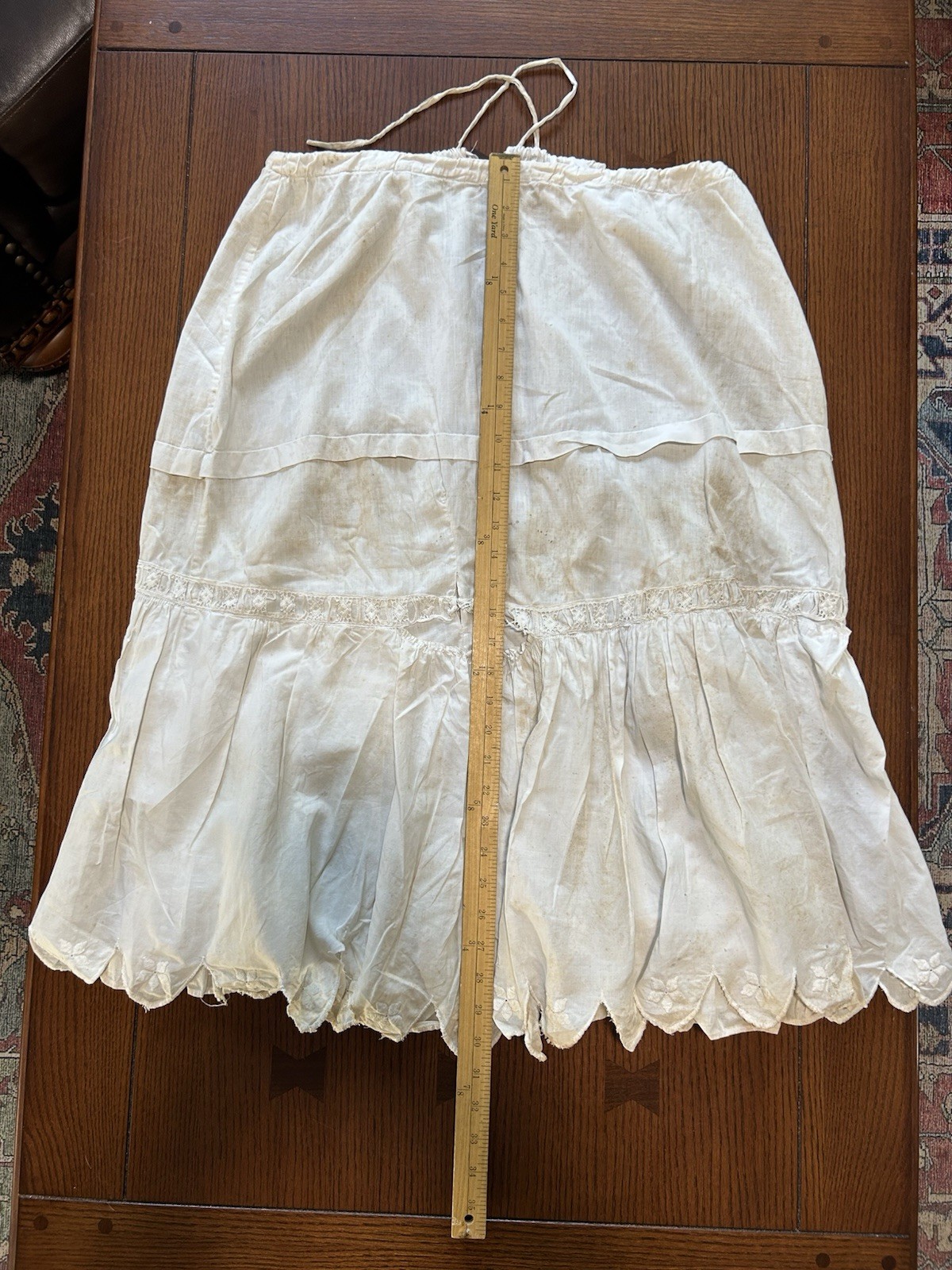 Antique Edwardian Victorian Petticoat